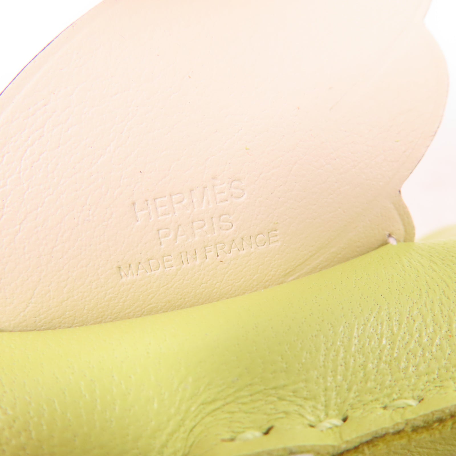 HERMES Swift皮革Rodeo Pegase MM掛飾綠色/白色/藍色