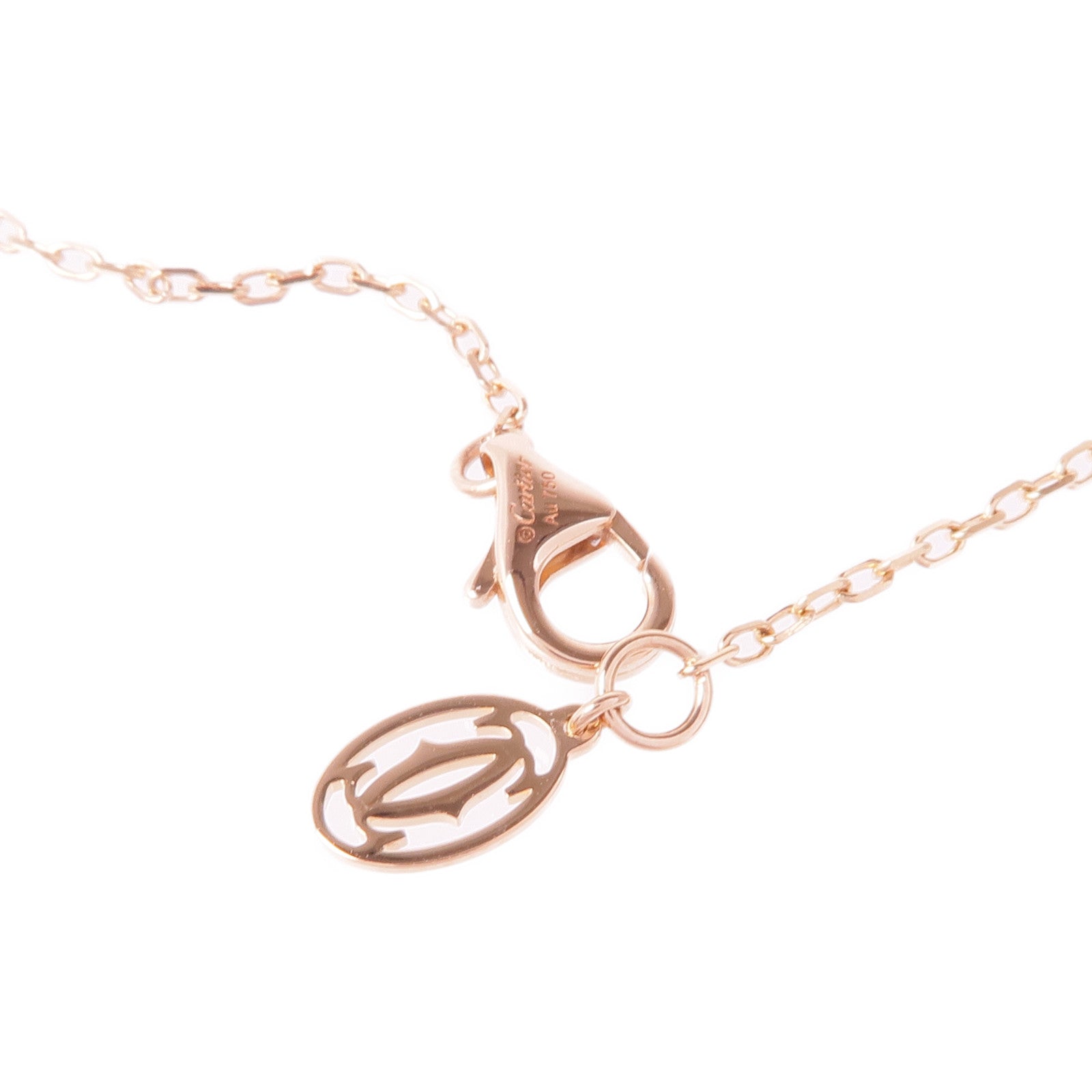 CARTIER 18K玫瑰金Juste Un Clou Brac鑽石項鍊