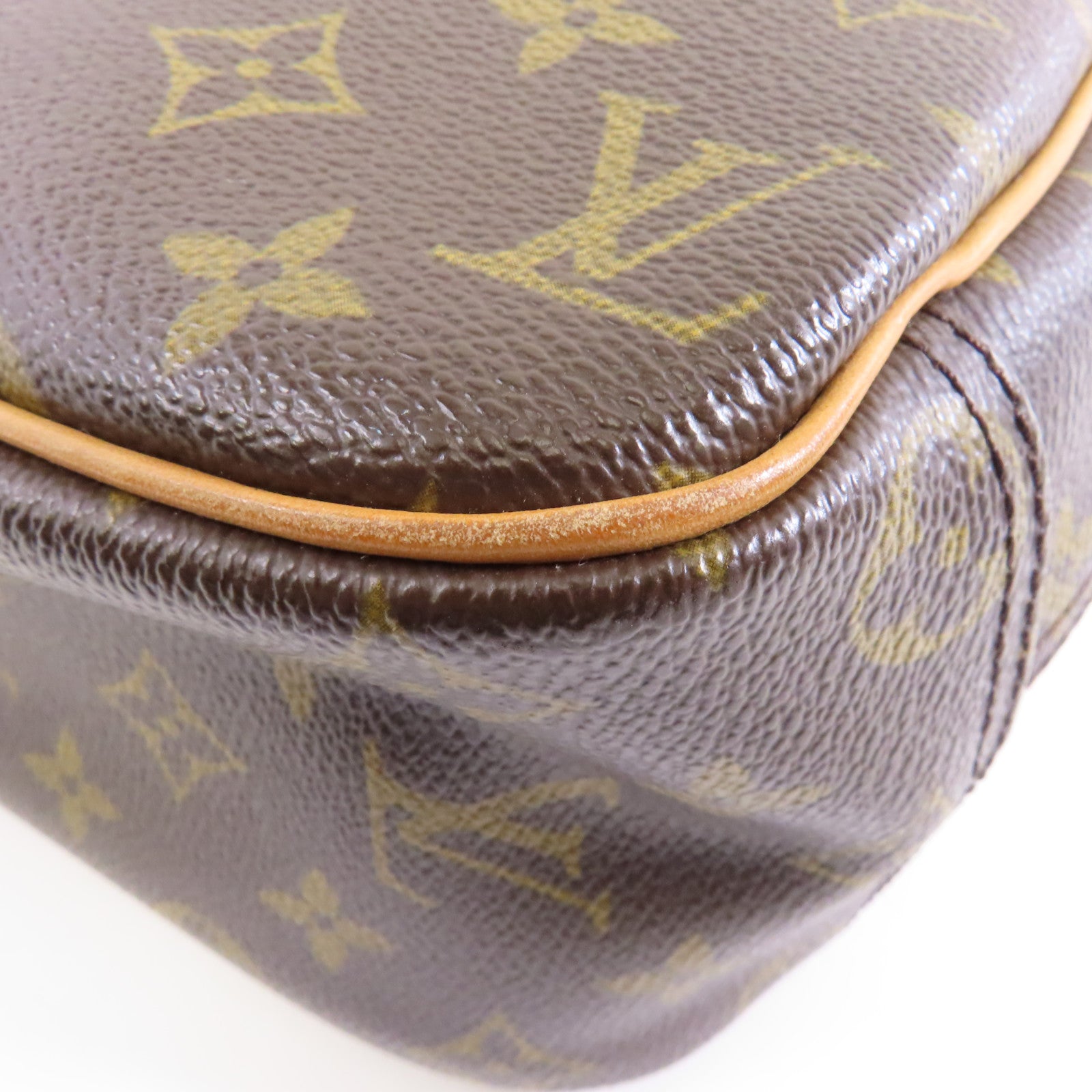LOUIS VUITTON 【激減優惠】Monogram Deauville Monogram金扣手挽袋啡色