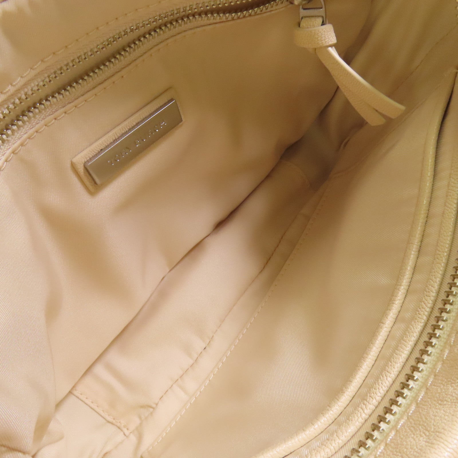 Tory Burch 牛皮皮革Shoulder Bag銀扣鏈帶肩背袋