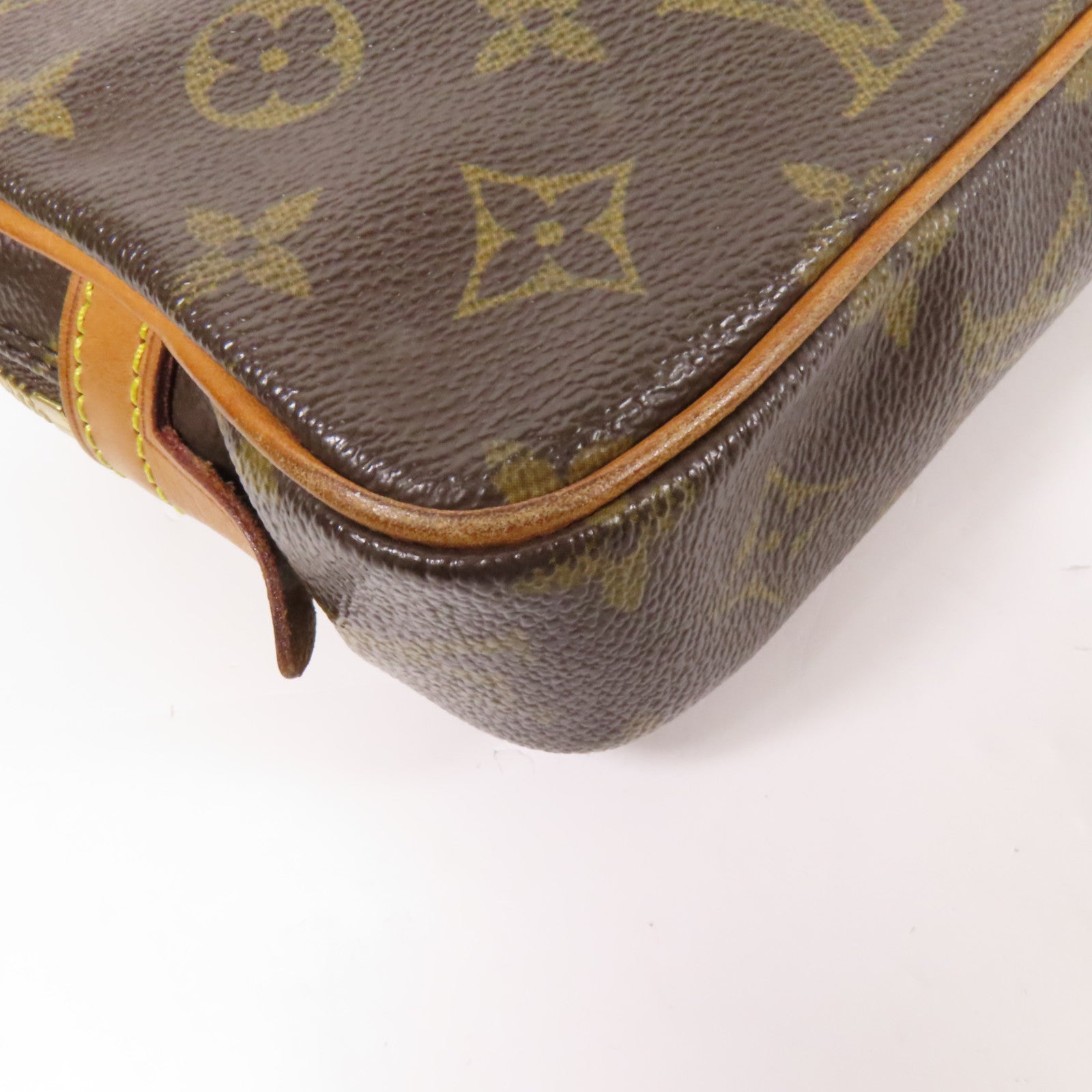 LOUIS VUITTON Monogram Marly Bandouliere金扣肩背袋棕色