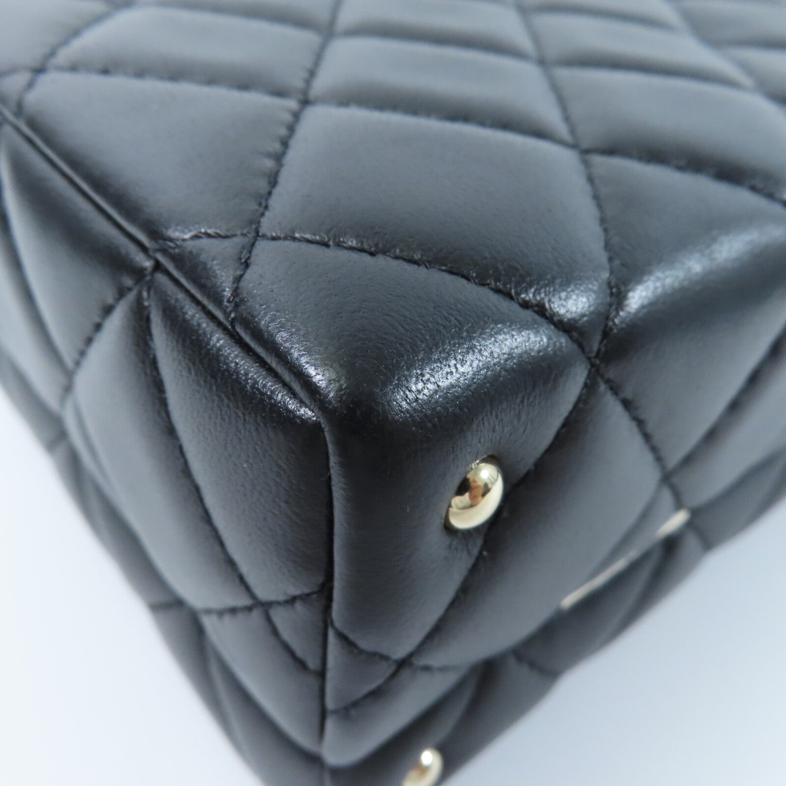 CHANEL 羊皮皮革Small Box鏈帶手挽肩背兩用袋