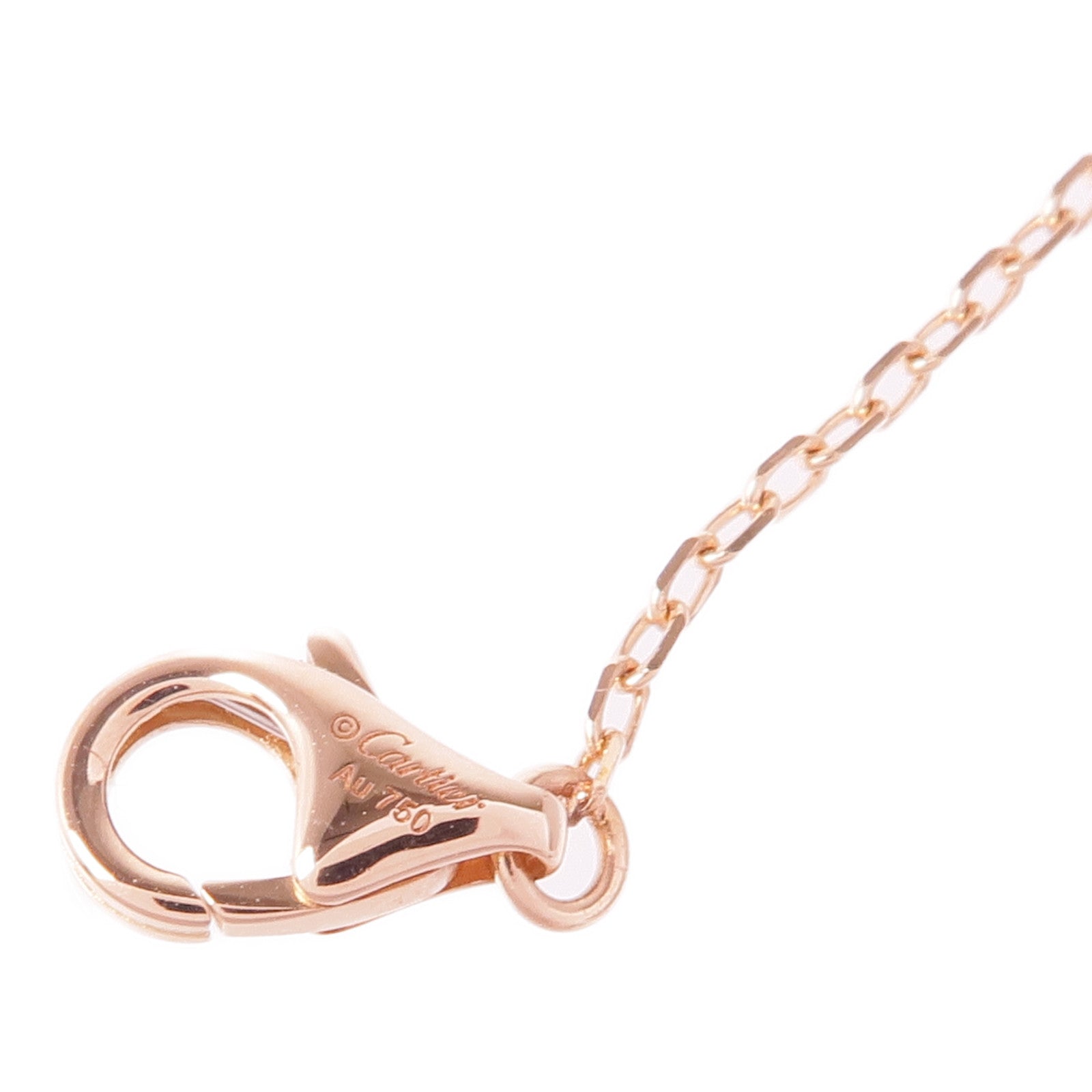 CARTIER 18K玫瑰金Juste Un Clou Brac鑽石項鍊