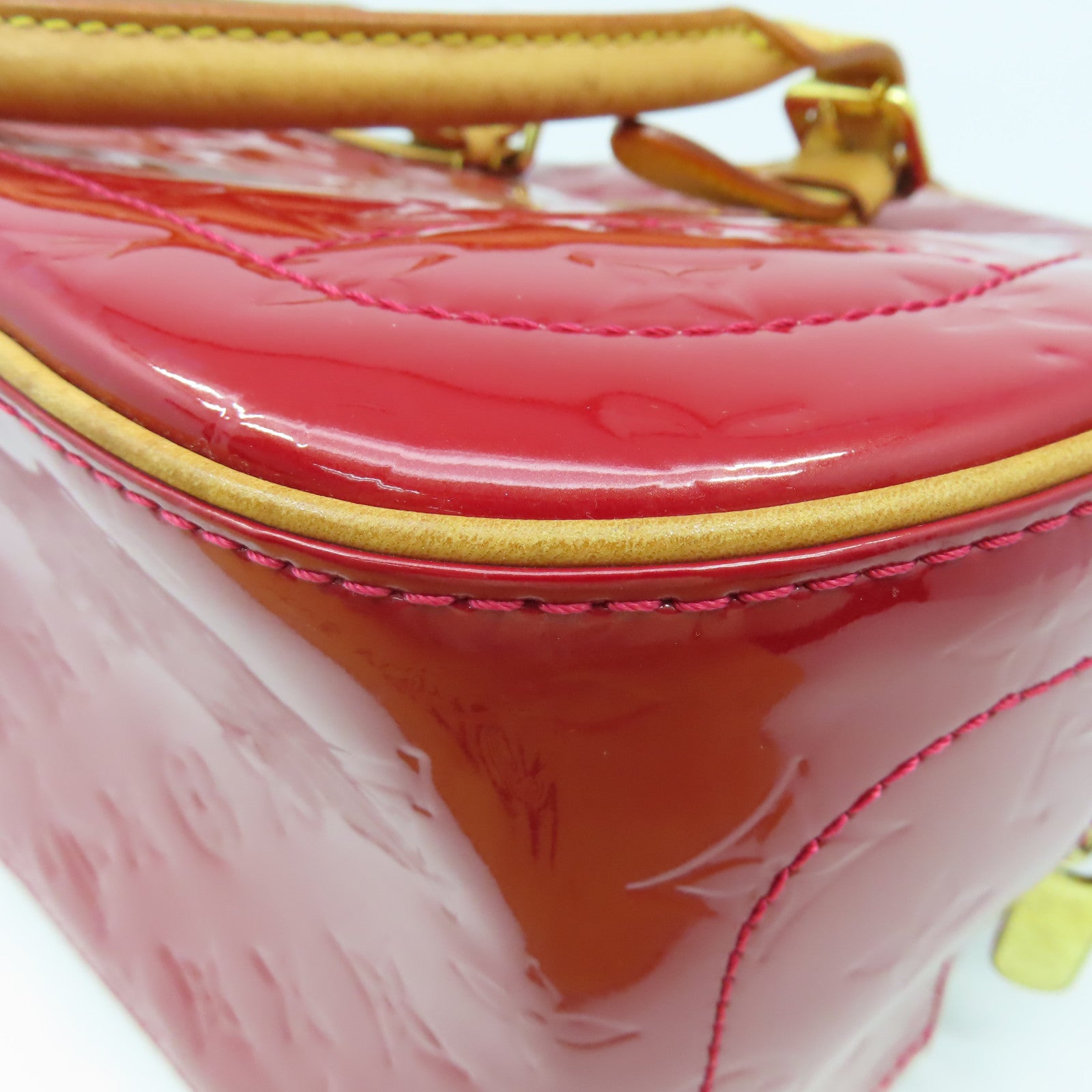 LOUIS VUITTON 【激減優惠】Vernis Summit Drive金扣手挽袋紅色
