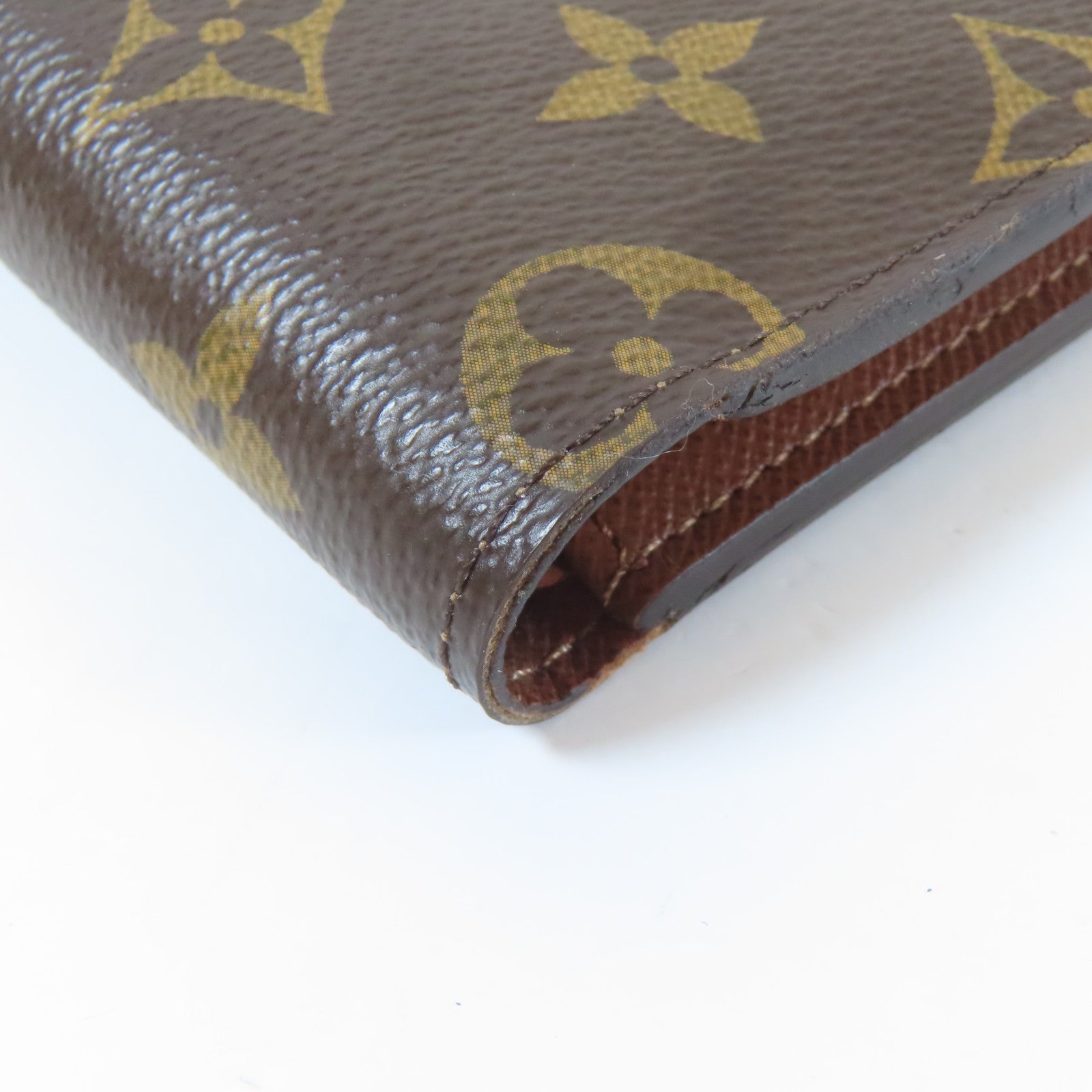 LOUIS VUITTON Monogram Multiple Wallet銀包啡色