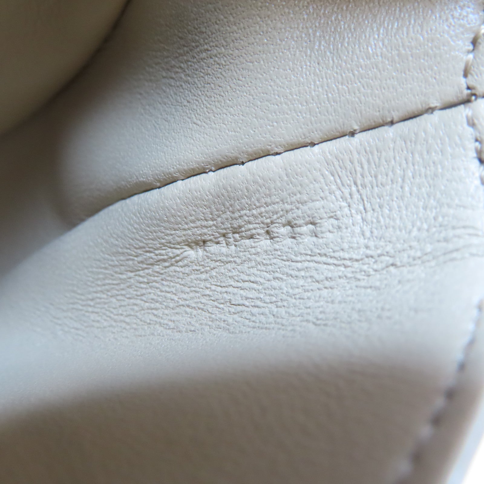 CELINE 【激減優惠】牛皮皮革Besace Clea金扣手挽肩背兩用袋米色