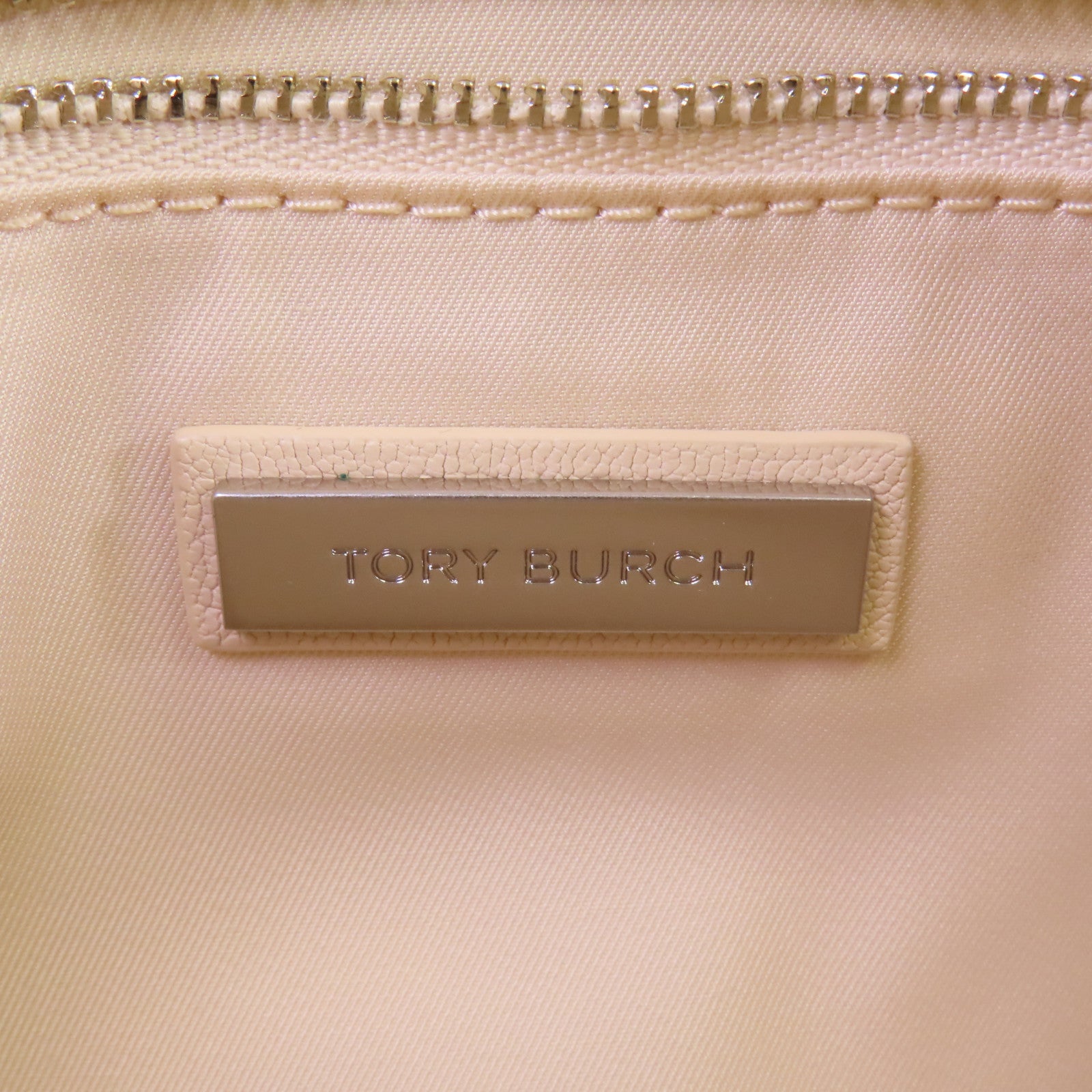 Tory Burch 牛皮皮革Shoulder Bag銀扣鏈帶肩背袋