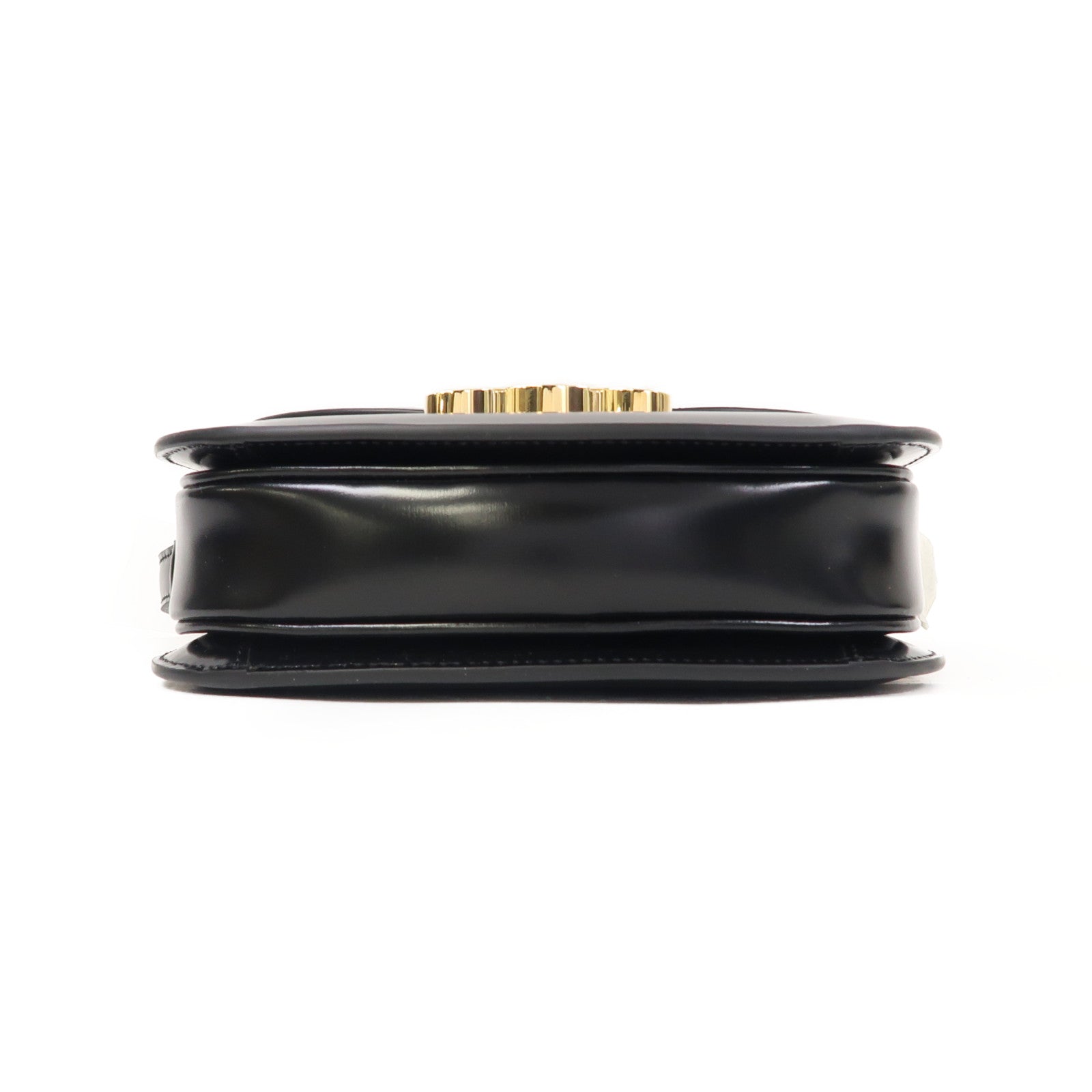 CELINE 牛皮皮革Besace Clea金扣肩背袋黑色