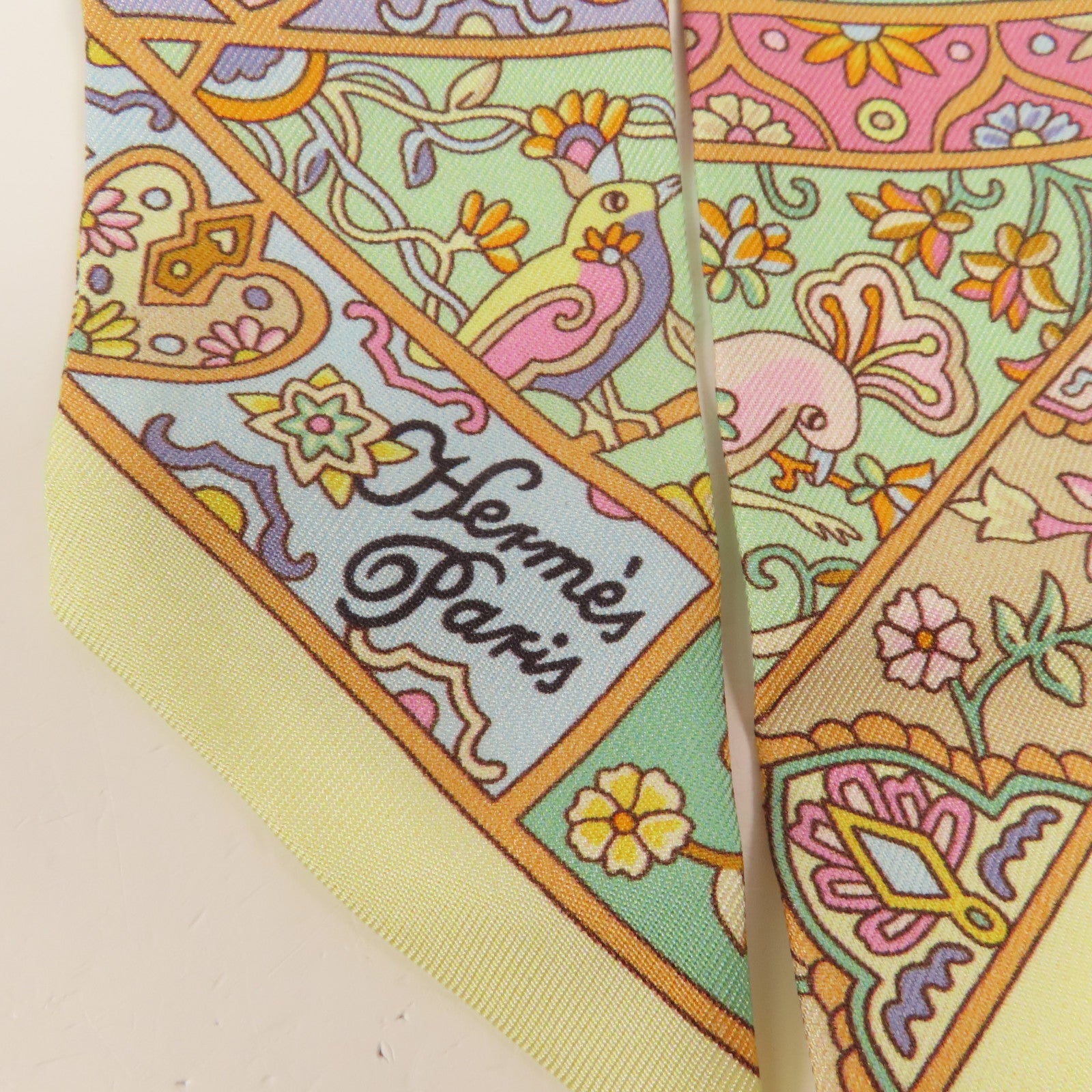 HERMES 絲質Twilly絲巾