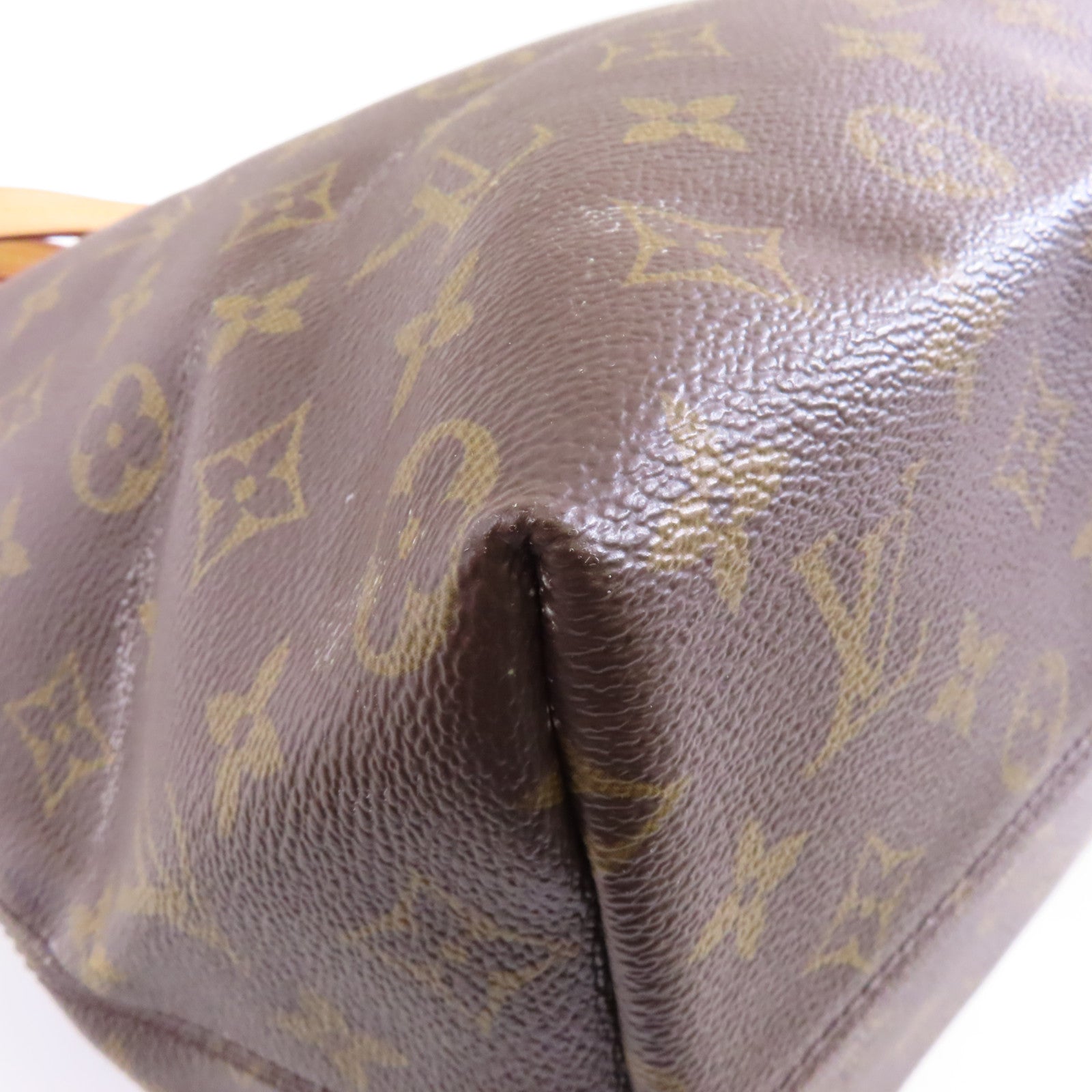 LOUIS VUITTON Monogram Lena MM金扣手挽袋啡色