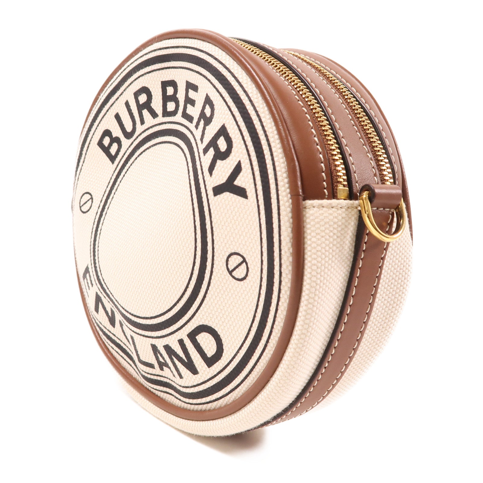 BURBERRY 帆布Shoulder Bag金扣肩背袋