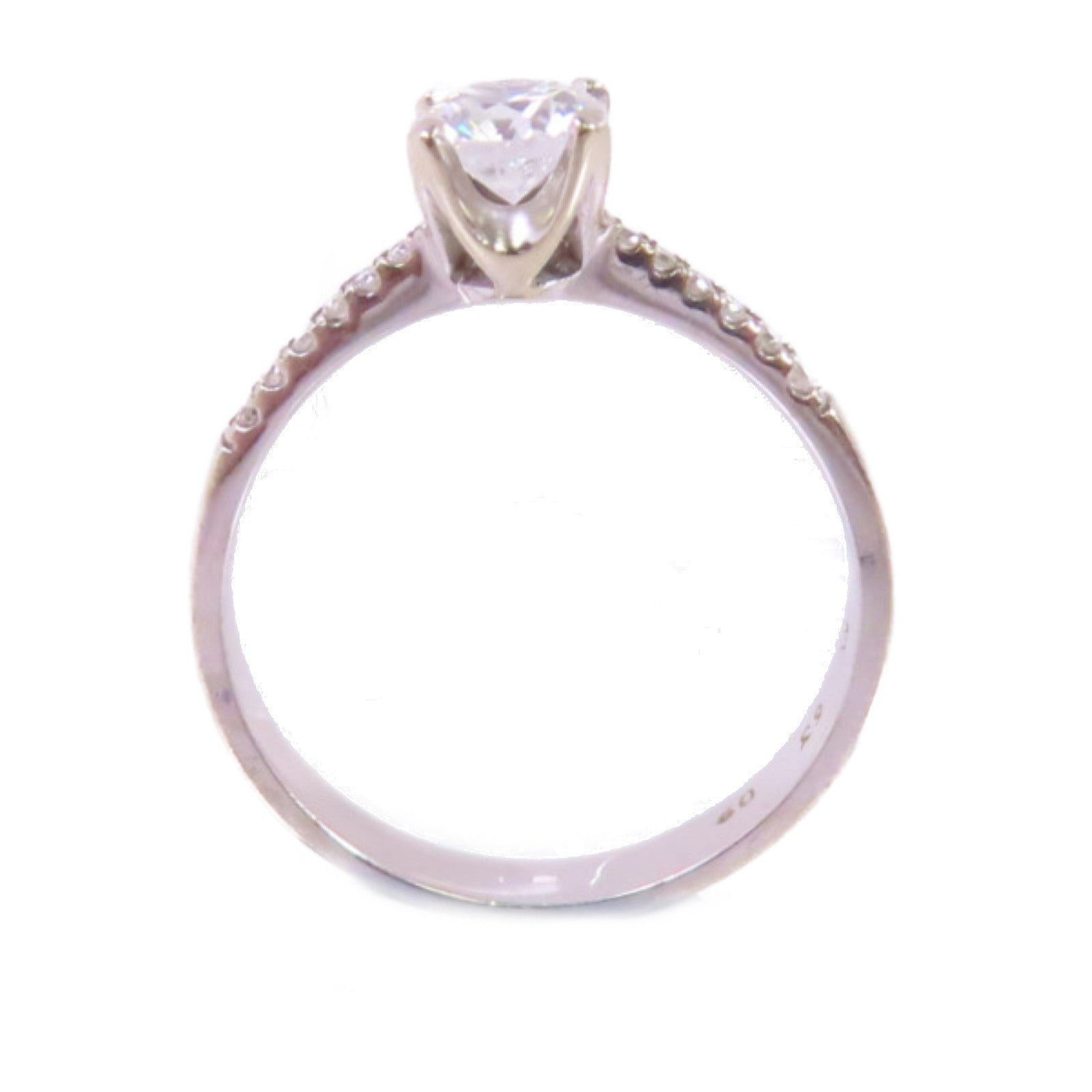 JEWELRY 【激減優惠】18K白金/0.63ct鑽石Diamond Ring戒指US#8.25