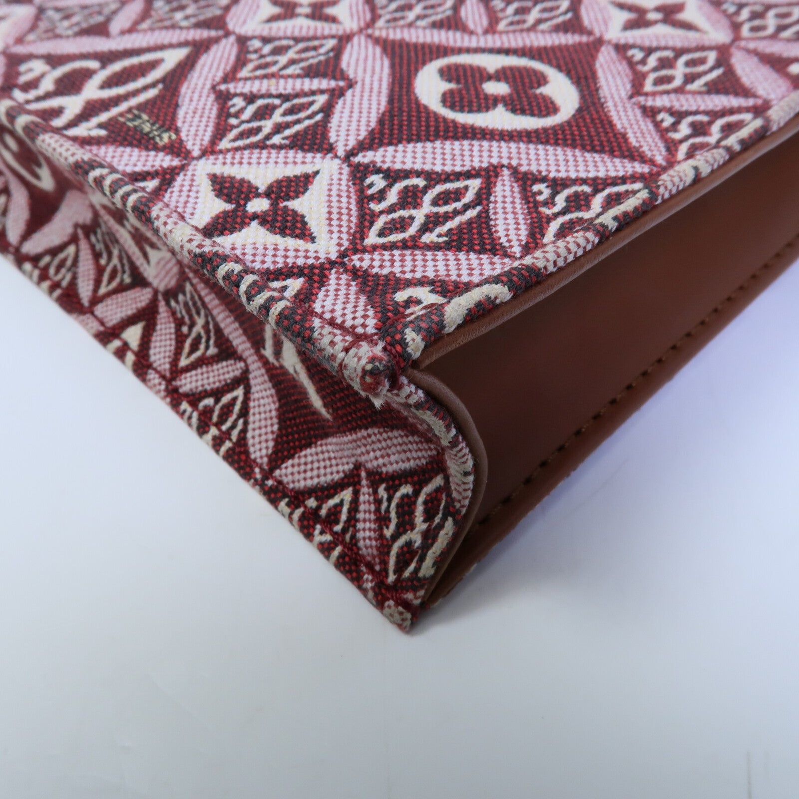LOUIS VUITTON Monogram Jacquard Petit Sac Plat(Since 1854)手挽肩背兩用袋