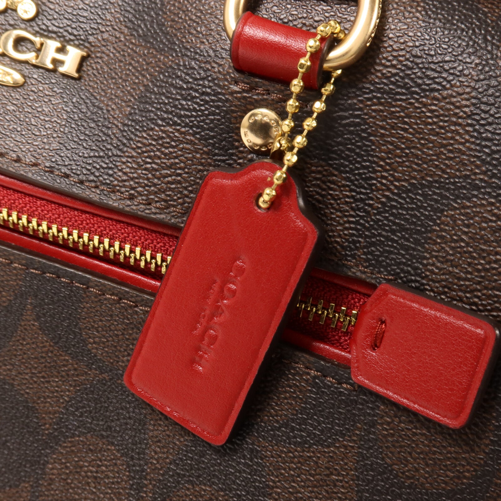 COACH 塗層帆布2 Way Shoulder手挽肩背兩用袋