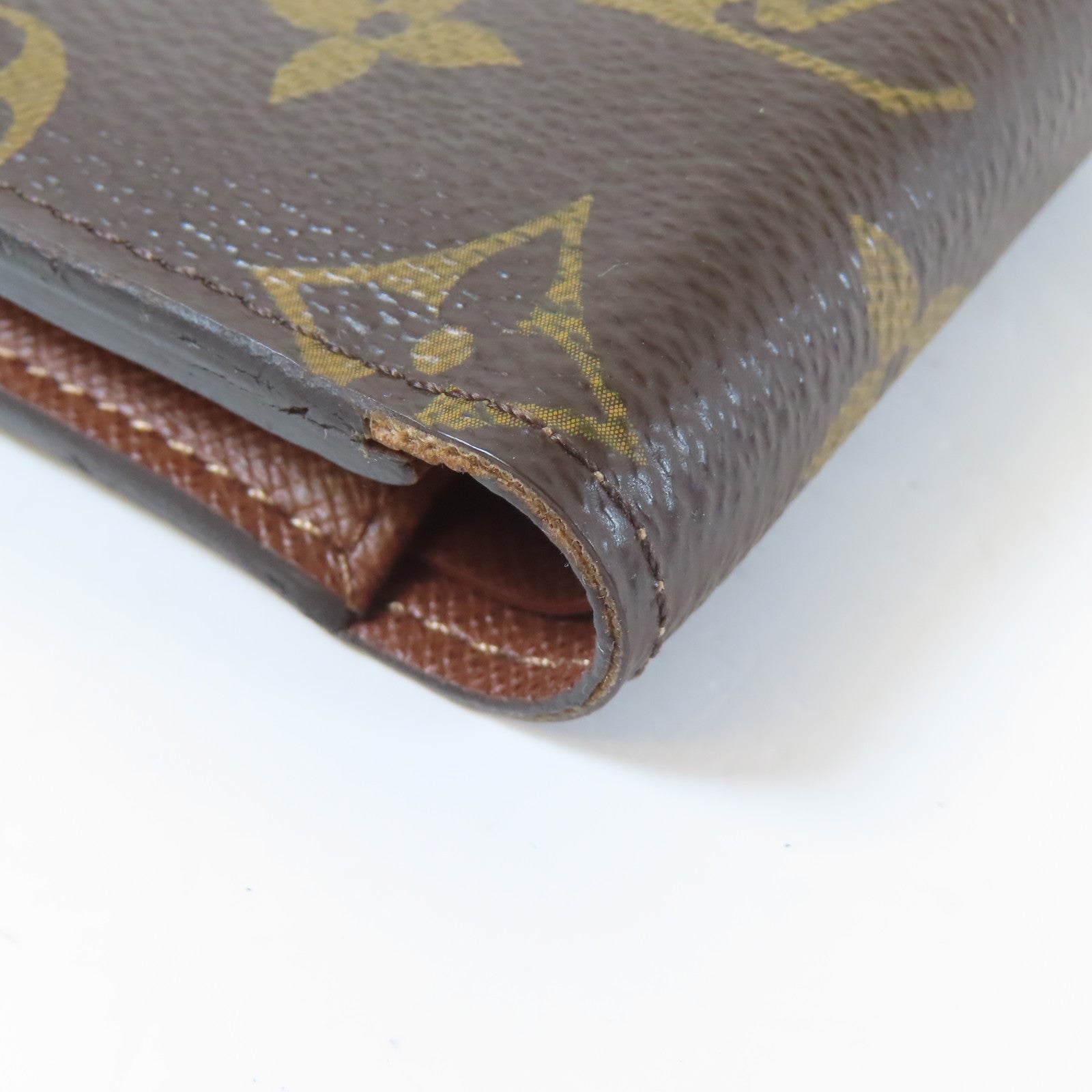 LOUIS VUITTON Monogram Multiple Wallet銀包啡色