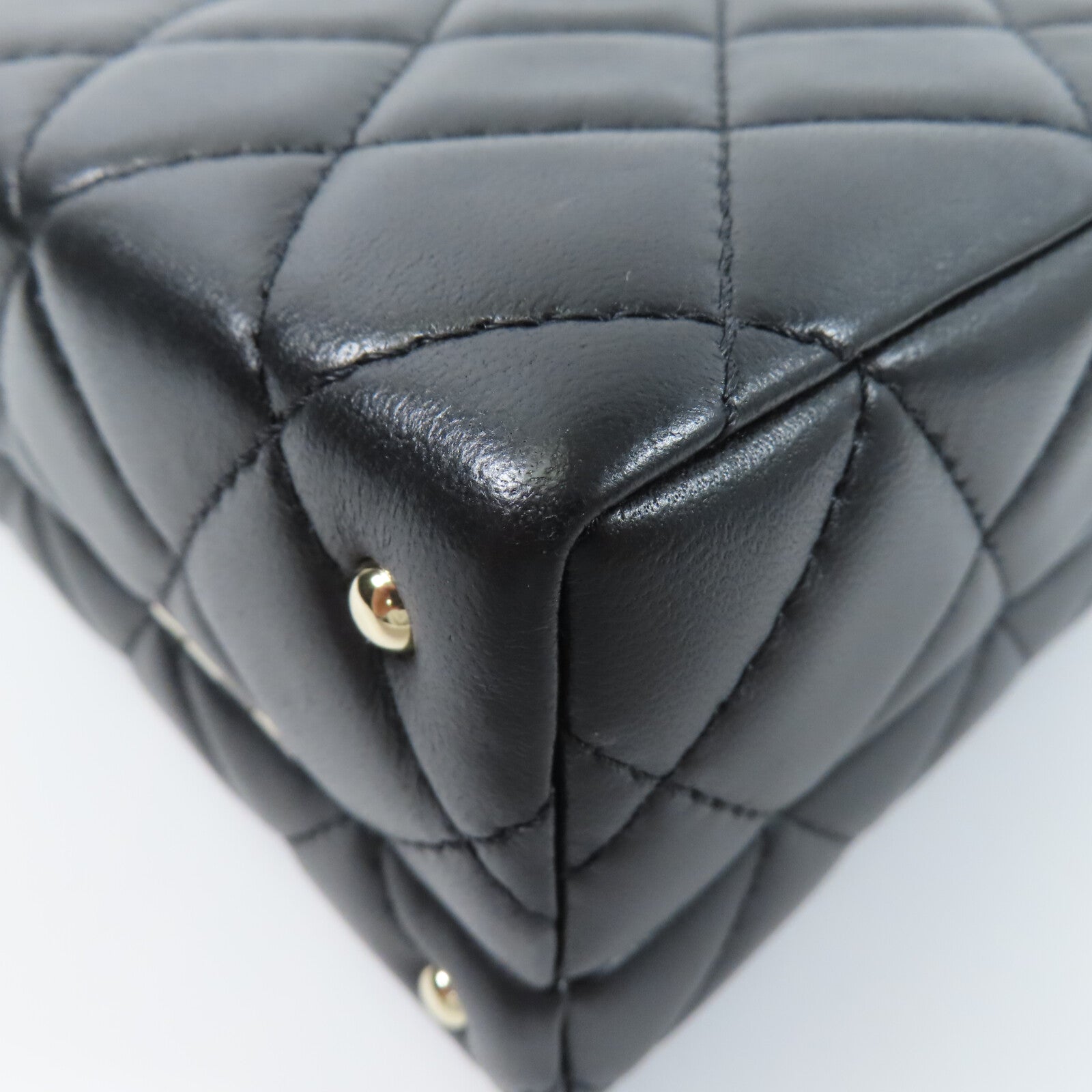 CHANEL 羊皮皮革Small Box鏈帶手挽肩背兩用袋