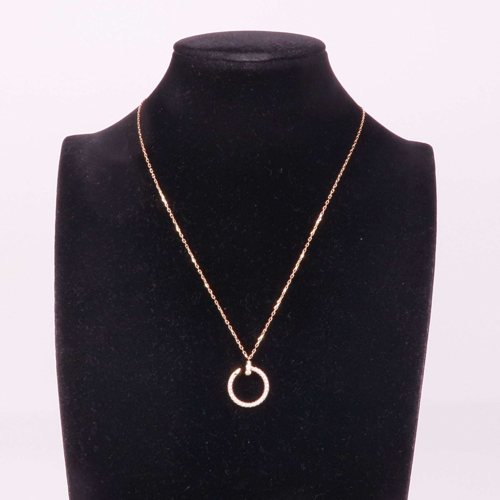 CARTIER 18K玫瑰金Juste Un Clou Brac鑽石項鍊