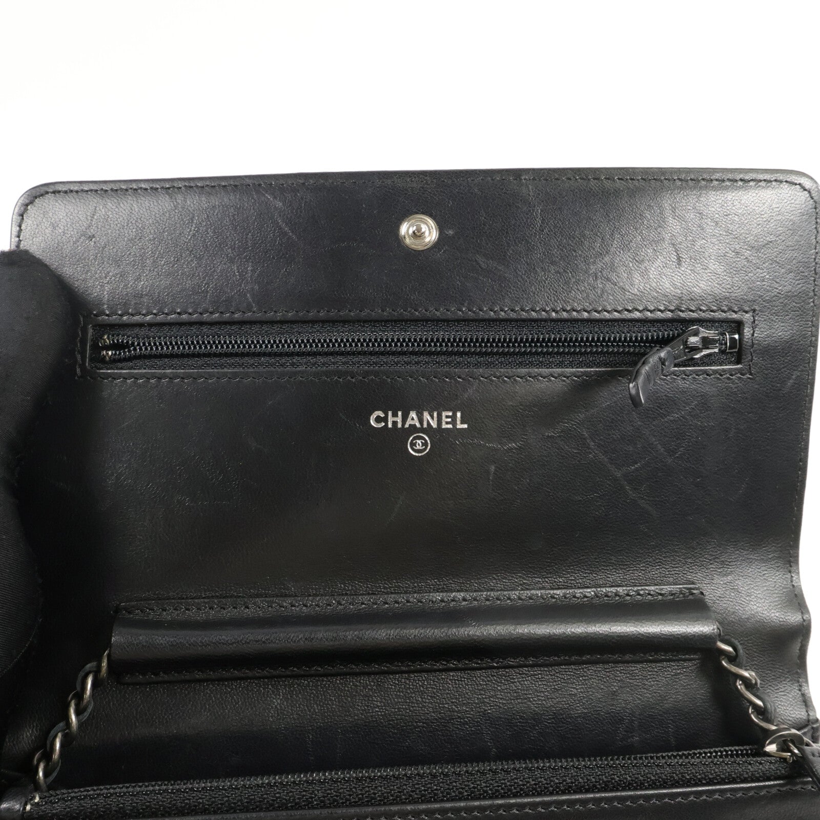 CHANEL 羊皮皮革Boy Chanel鏈帶肩背袋
