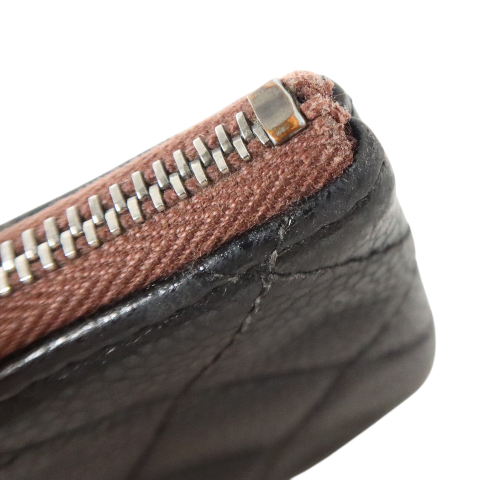 CHANEL 牛皮皮革Classic Mini Zipped Pouch銀扣手拿包