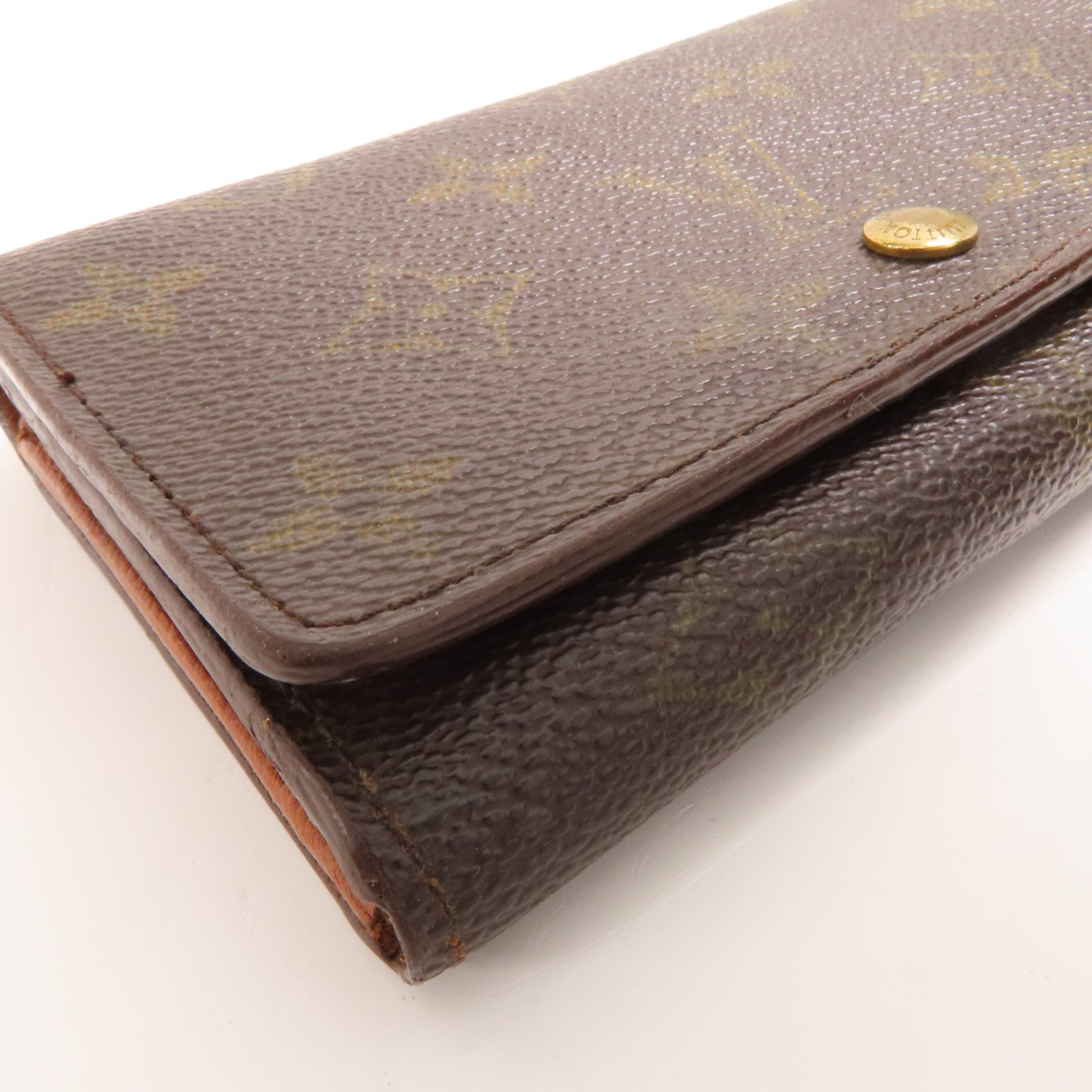 LOUIS VUITTON Monogram Porte Monnaie Billets 金扣錢包