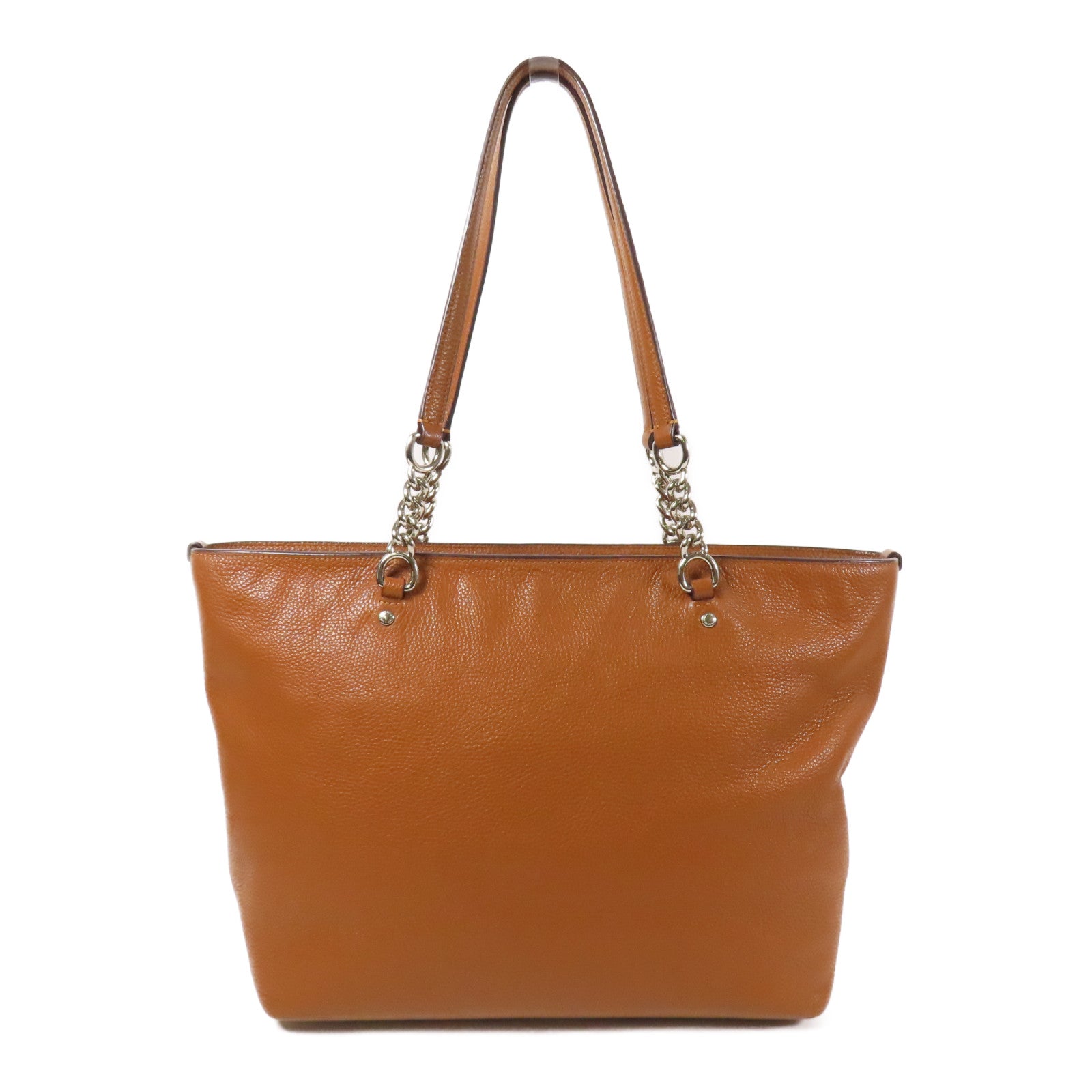 COACH 牛皮皮革Shoulder Bag銀扣肩背袋