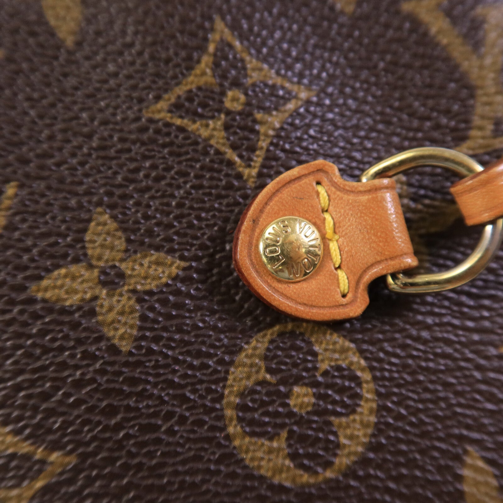 LOUIS VUITTON Monogram Neverfull MM金扣手挽袋