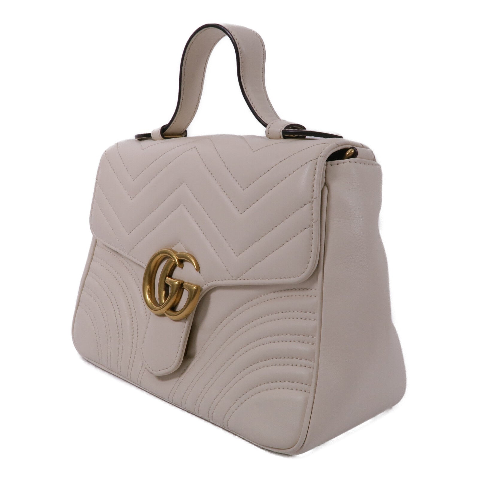 GUCCI 牛皮皮革GG Marmont Small鏈帶肩背袋