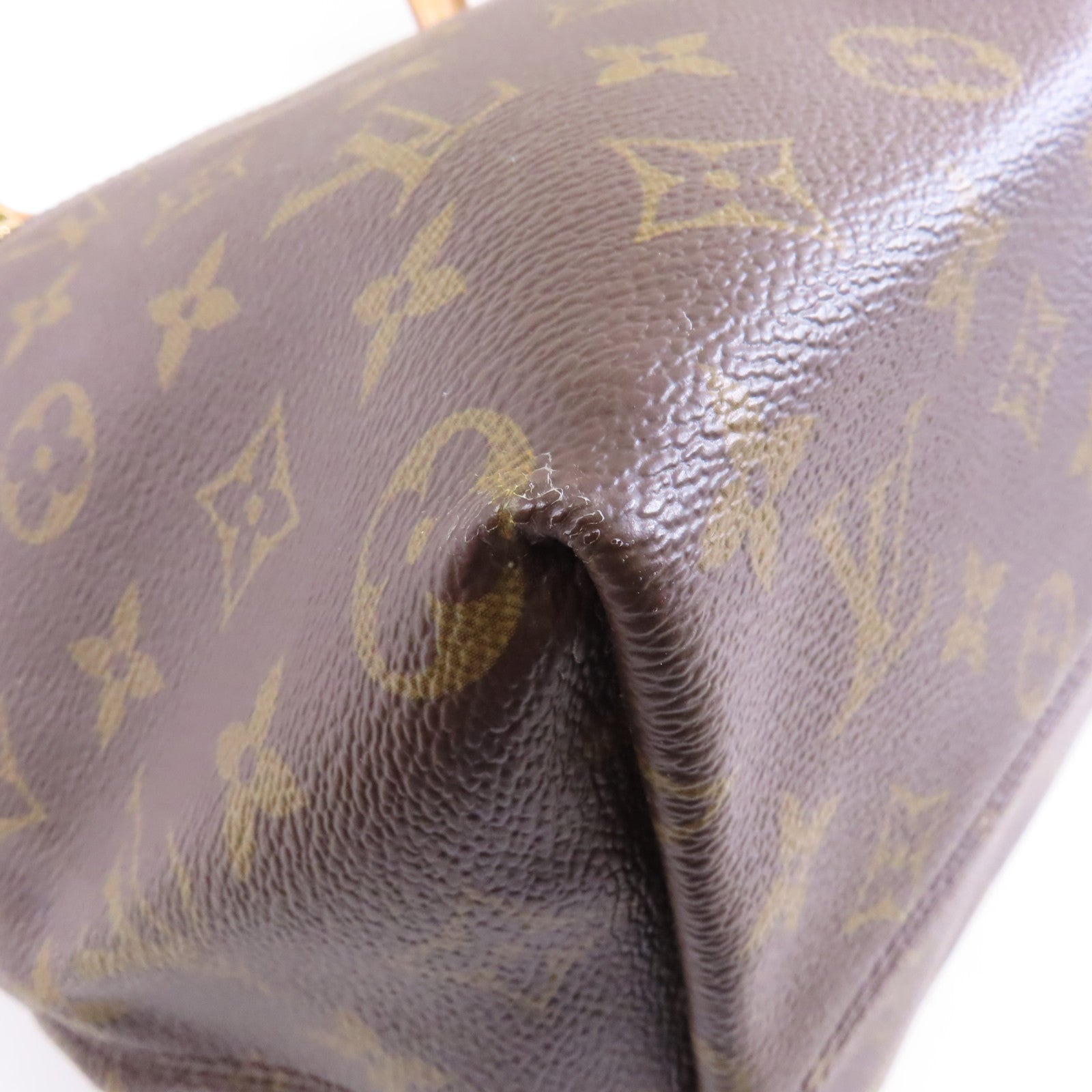 LOUIS VUITTON Monogram Lena MM金扣手挽袋啡色