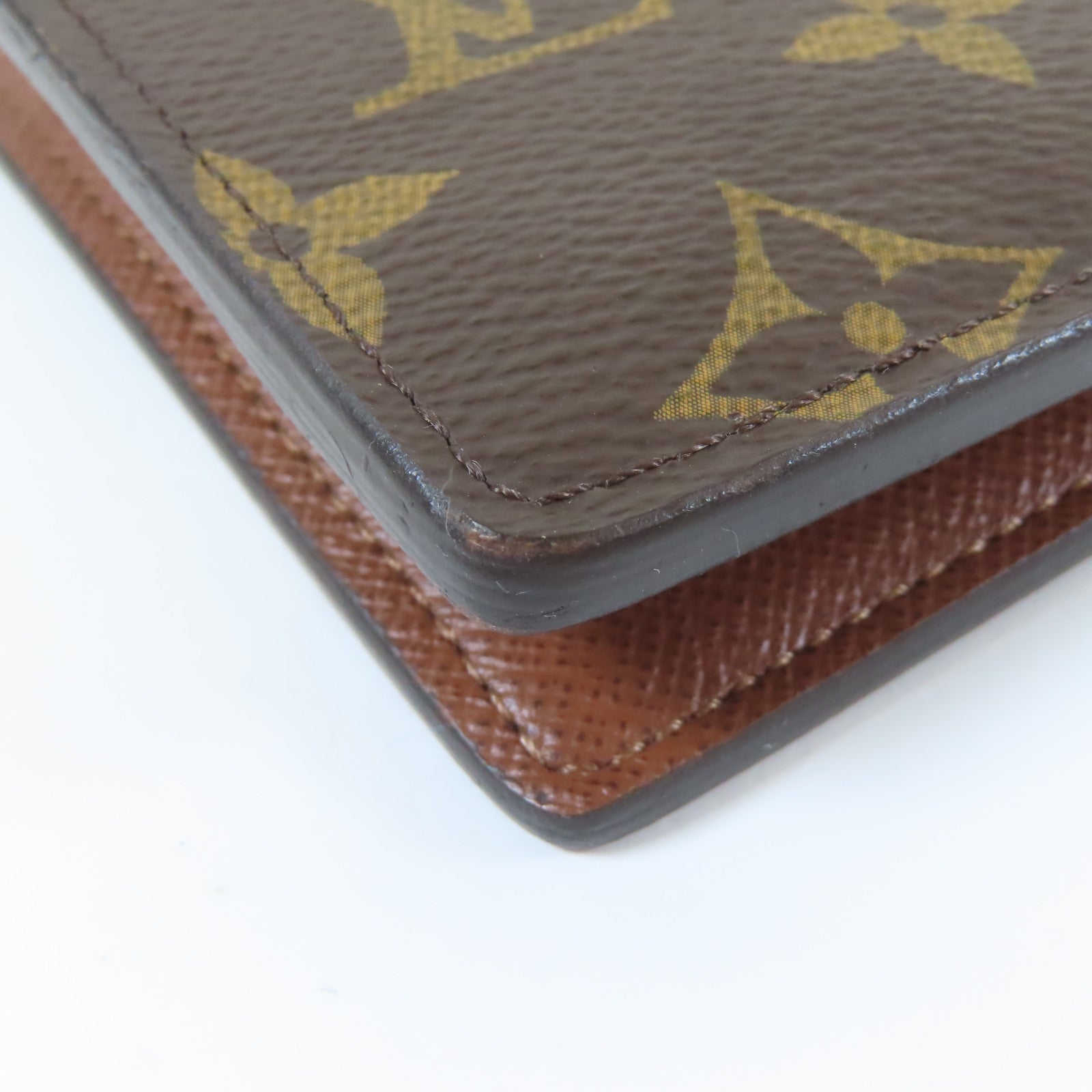 LOUIS VUITTON Monogram Multiple Wallet銀包啡色