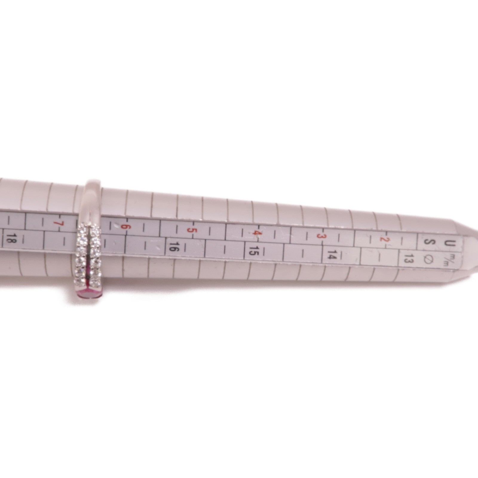 JEWELRY 【激減優惠】JEWELRY PT900鉑金/紅寶石/鑽石Ruby/Diamond Ring戒指US#6.5