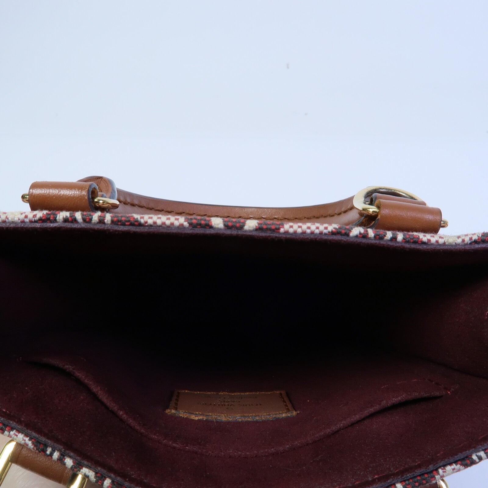 LOUIS VUITTON Monogram Jacquard Petit Sac Plat(Since 1854)手挽肩背兩用袋
