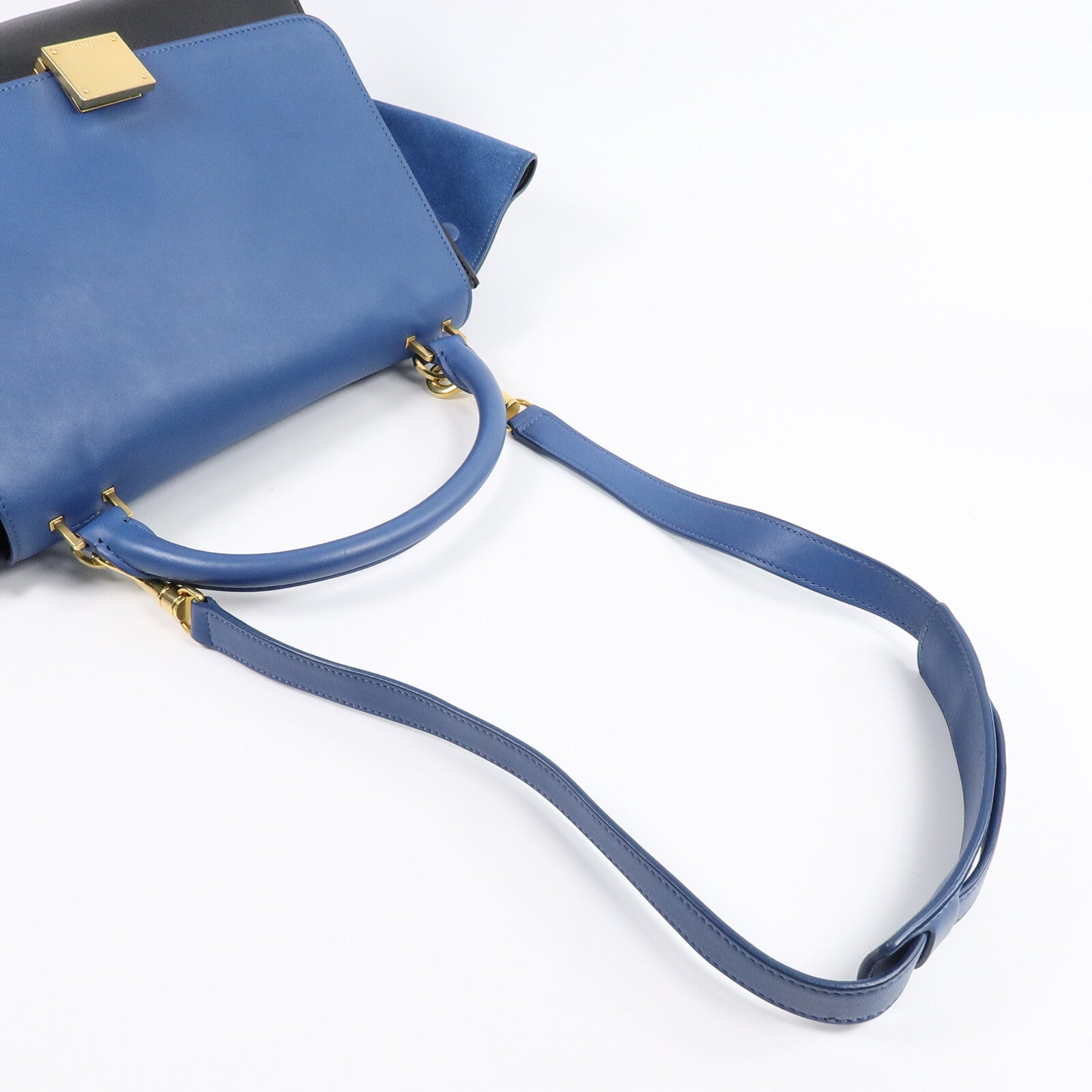 CELINE 牛皮皮革Trapeze Small手挽肩背兩用袋