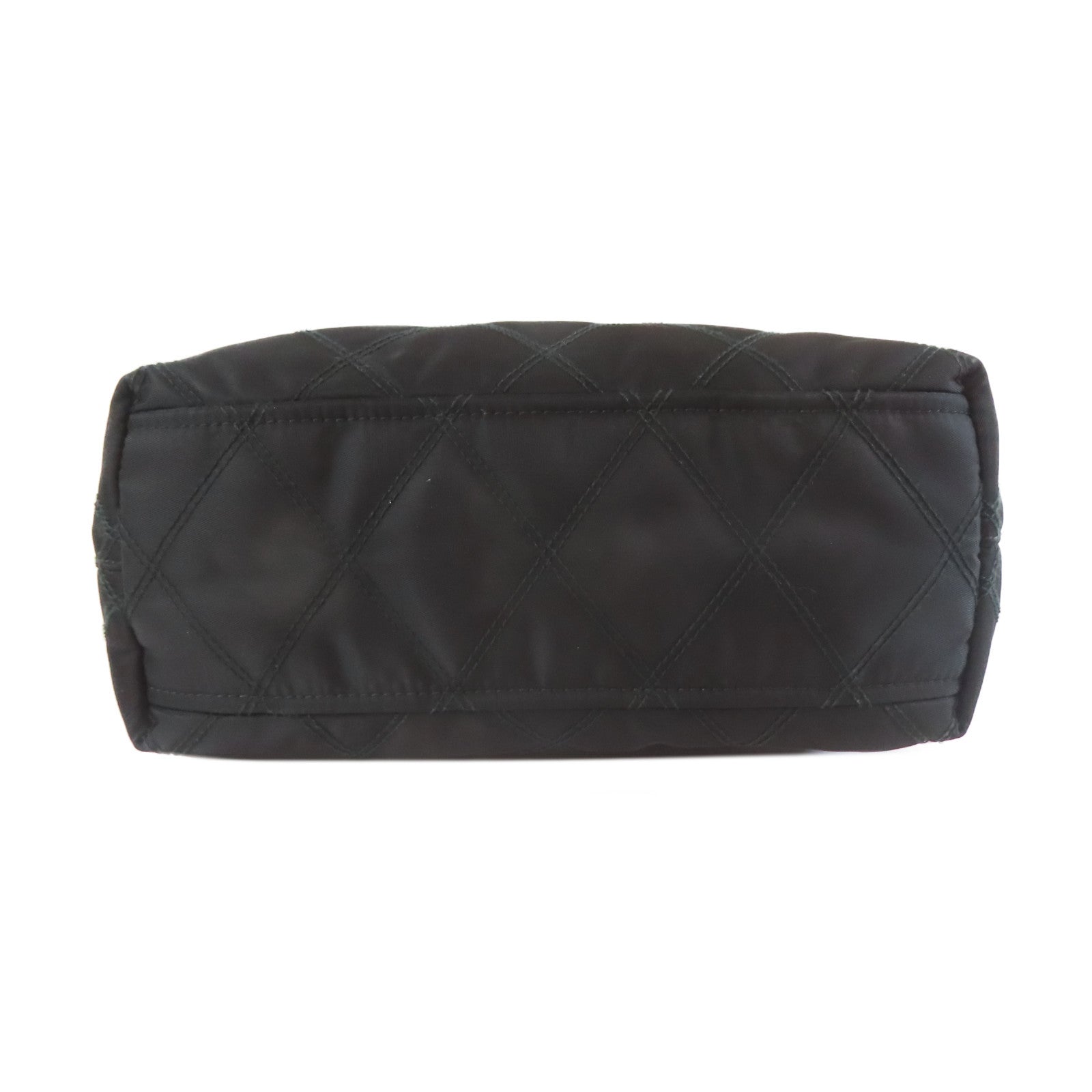 PRADA 尼龍Shoulder Bag金扣手挽肩背兩用袋黑色