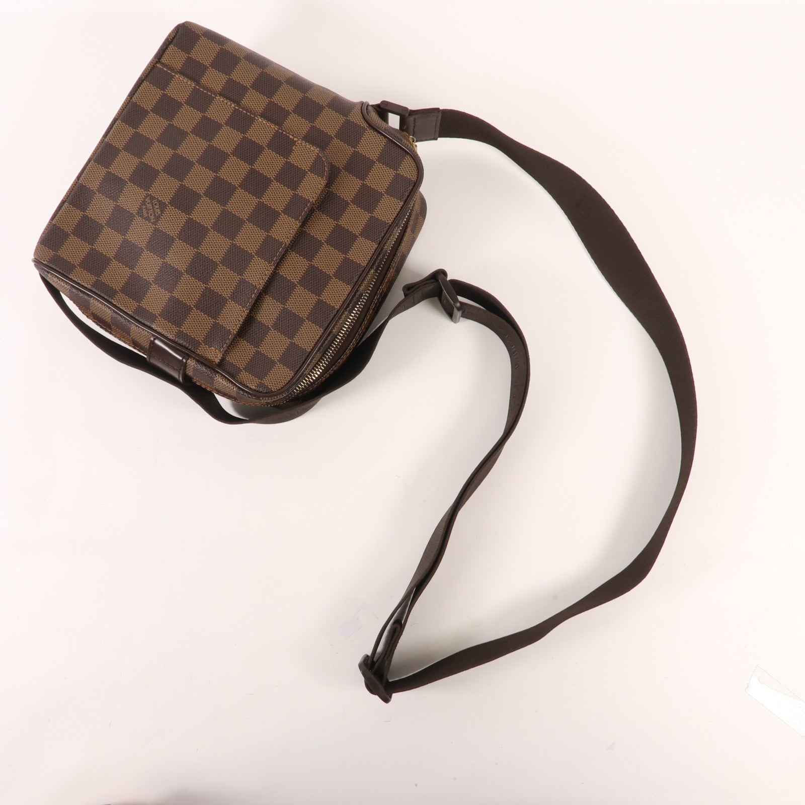 LOUIS VUITTON Damier Olav PM金扣肩背袋