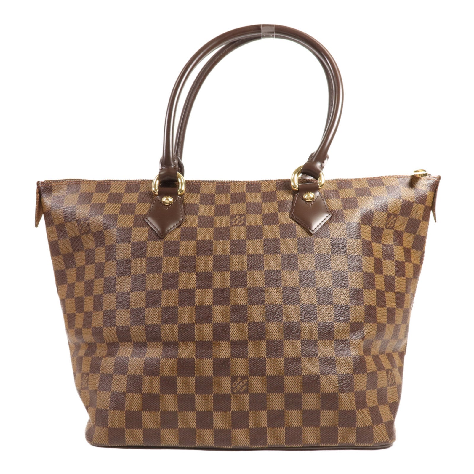 LOUIS VUITTON Damier Saleya MM金扣肩背袋/手挽袋