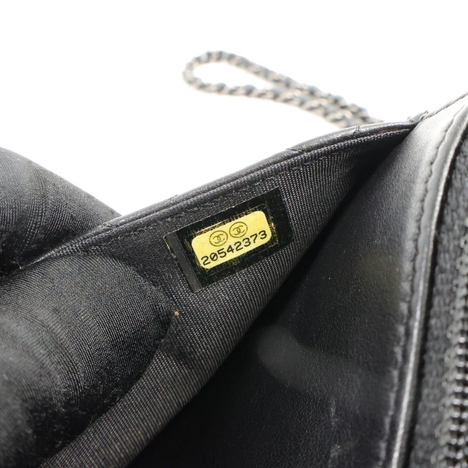 CHANEL 羊皮皮革Boy Chanel鏈帶肩背袋