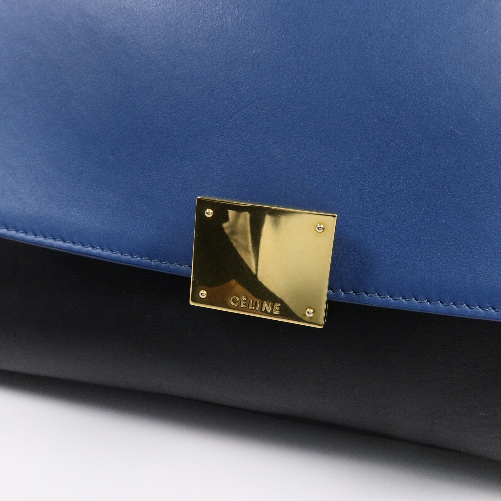 CELINE 牛皮皮革Trapeze Small手挽肩背兩用袋