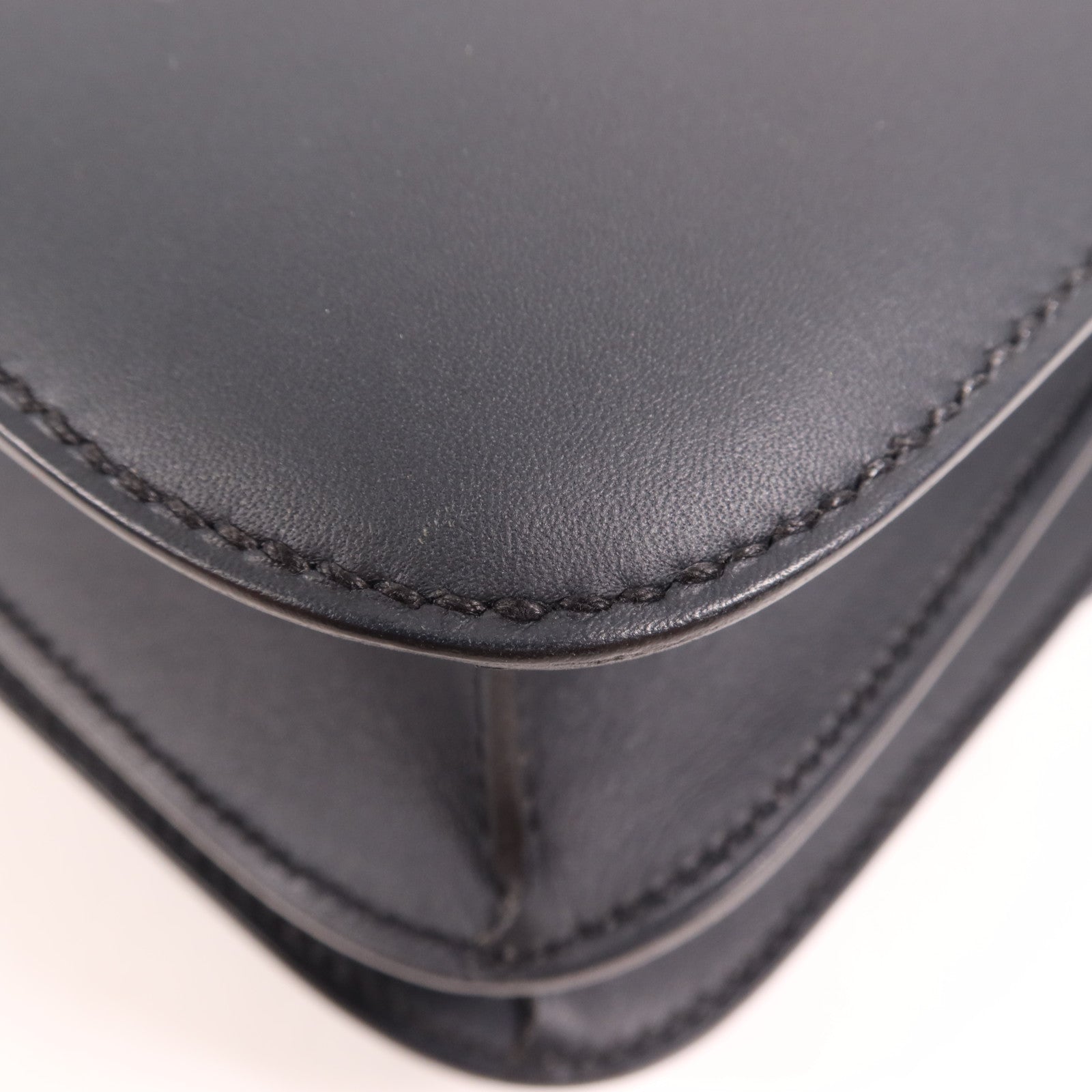 HERMES Swift皮革Constance 24銀扣肩背袋Bleu Ocean