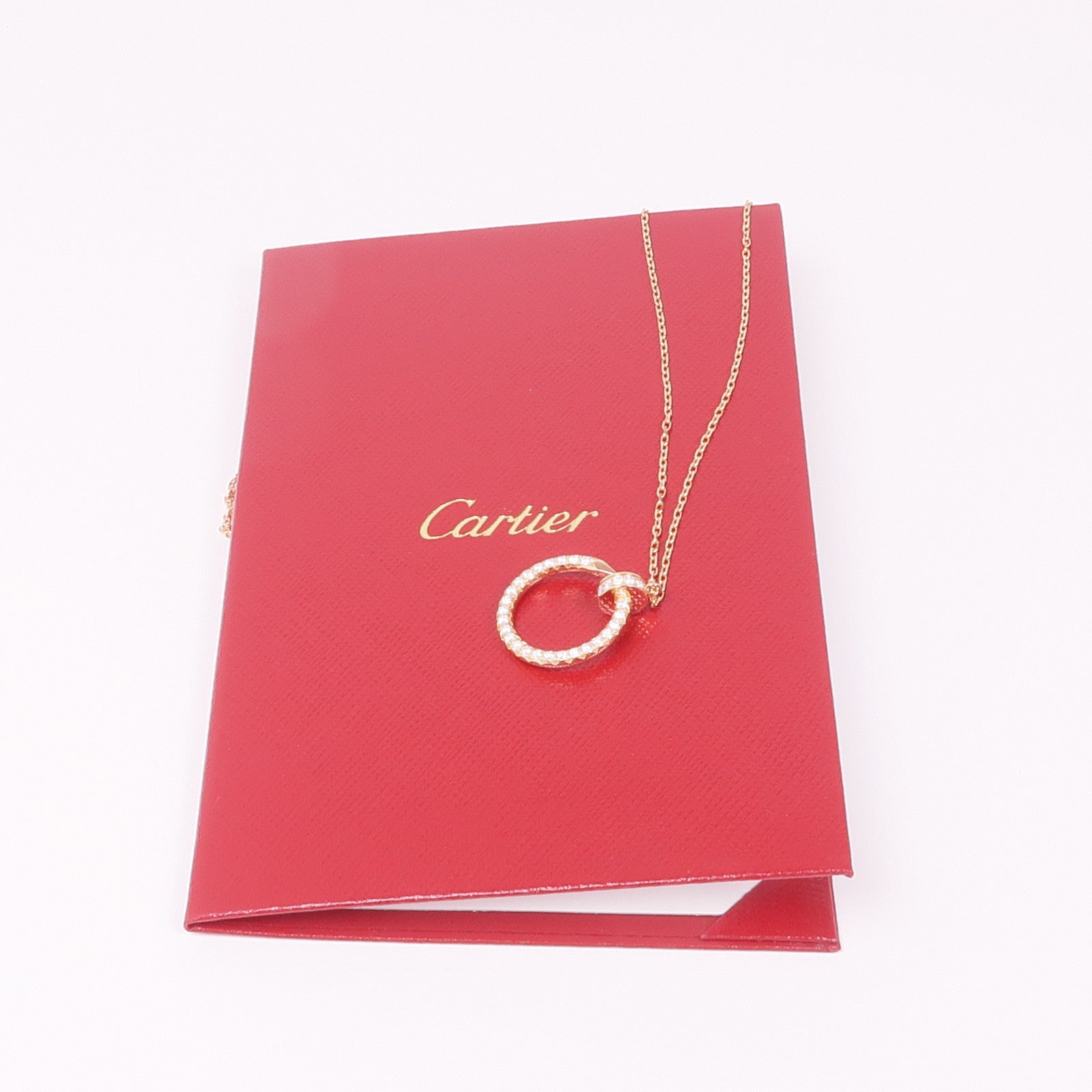 CARTIER 18K玫瑰金Juste Un Clou Brac鑽石項鍊