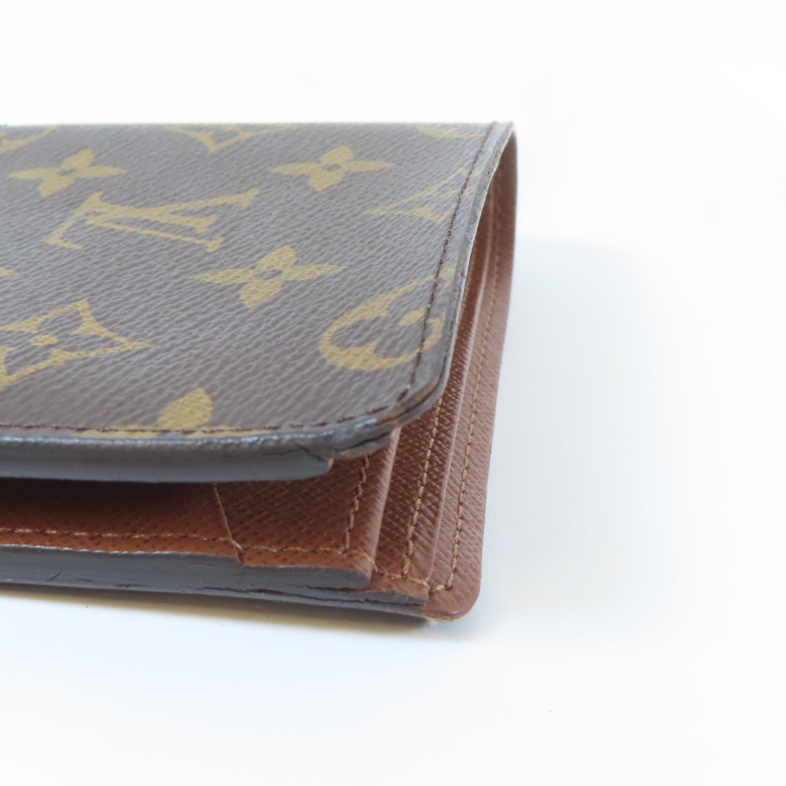 LOUIS VUITTON Monogram Multiple Wallet銀包啡色