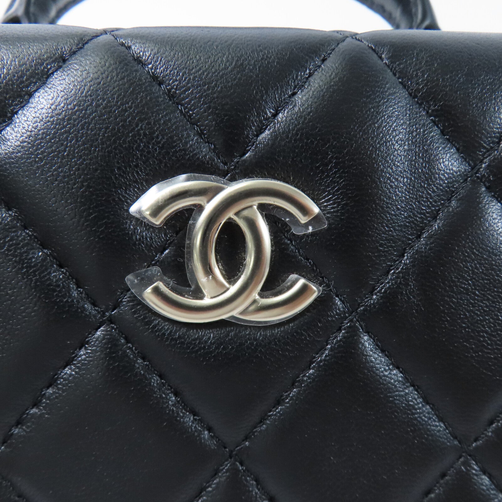 CHANEL 羊皮皮革Small Box鏈帶手挽肩背兩用袋