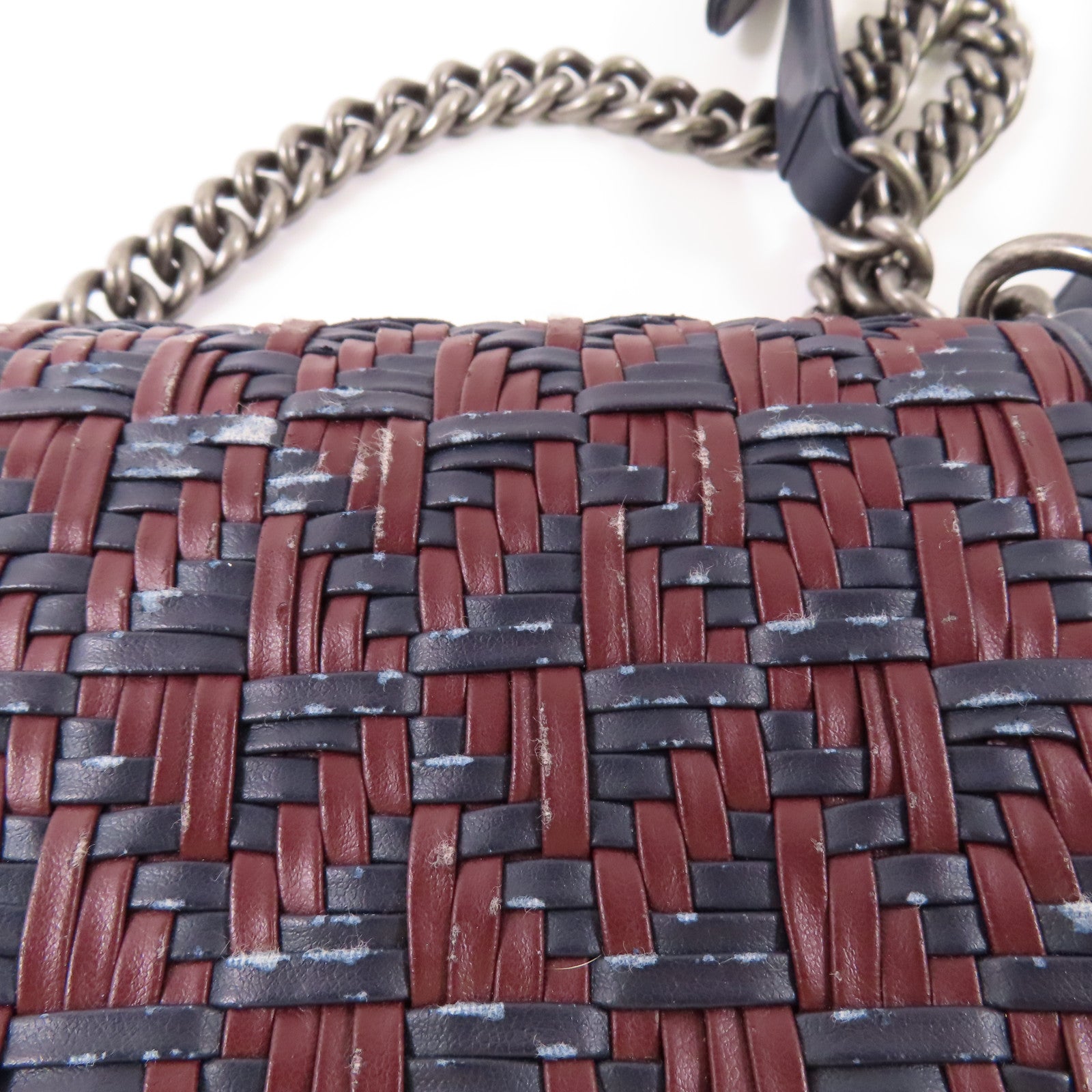 CHANEL 皮革Boy 20鏈帶肩背袋