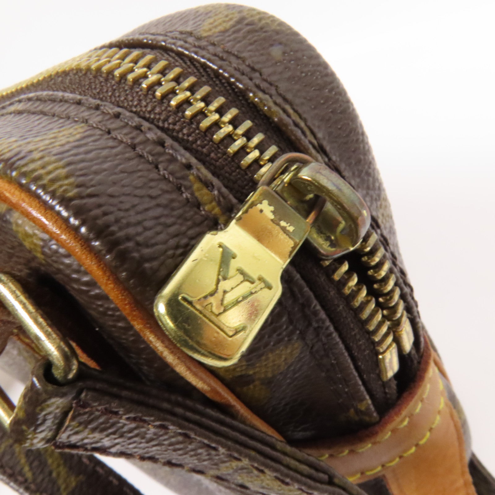 LOUIS VUITTON Monogram Marly Bandouliere金扣肩背袋棕色