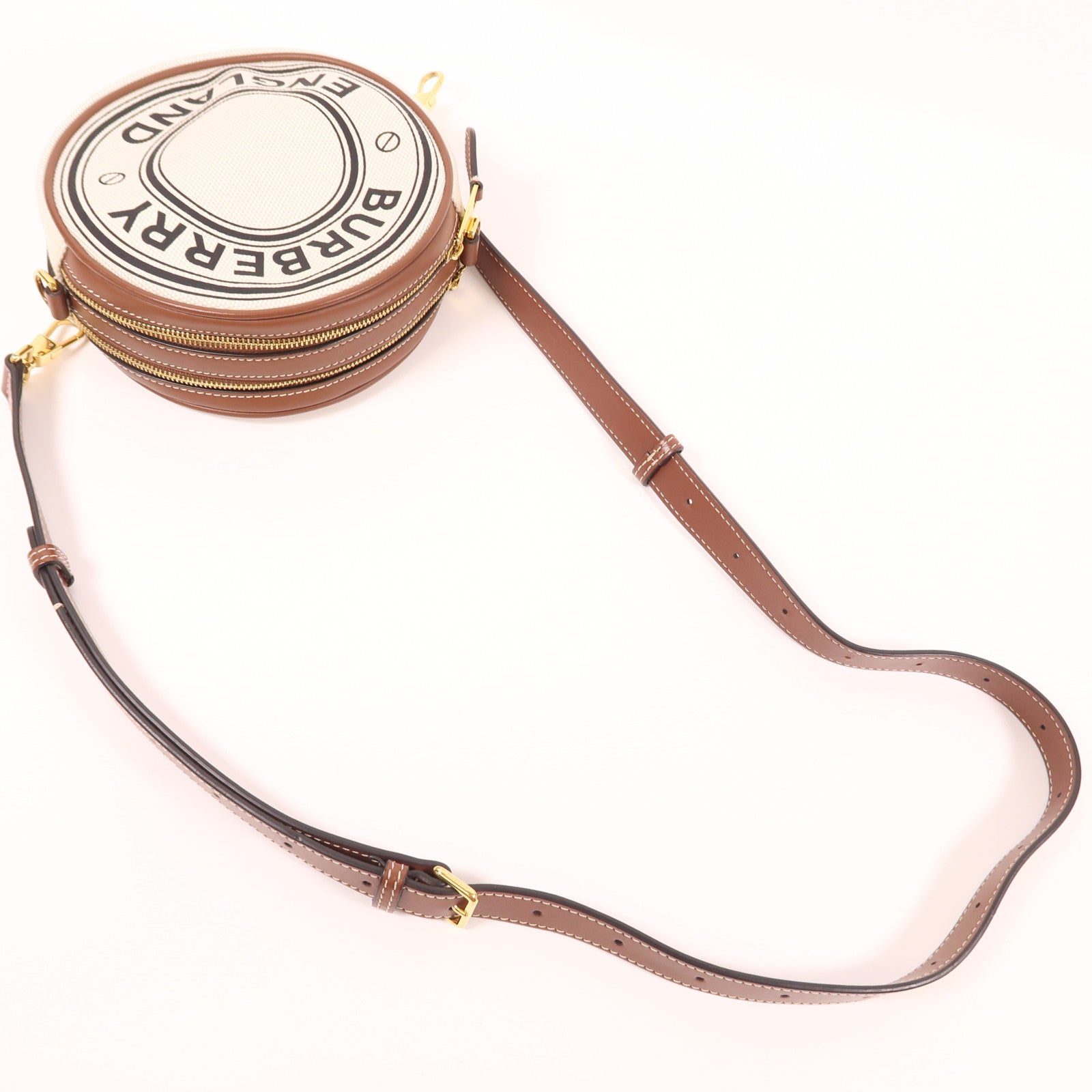 BURBERRY 帆布Shoulder Bag金扣肩背袋