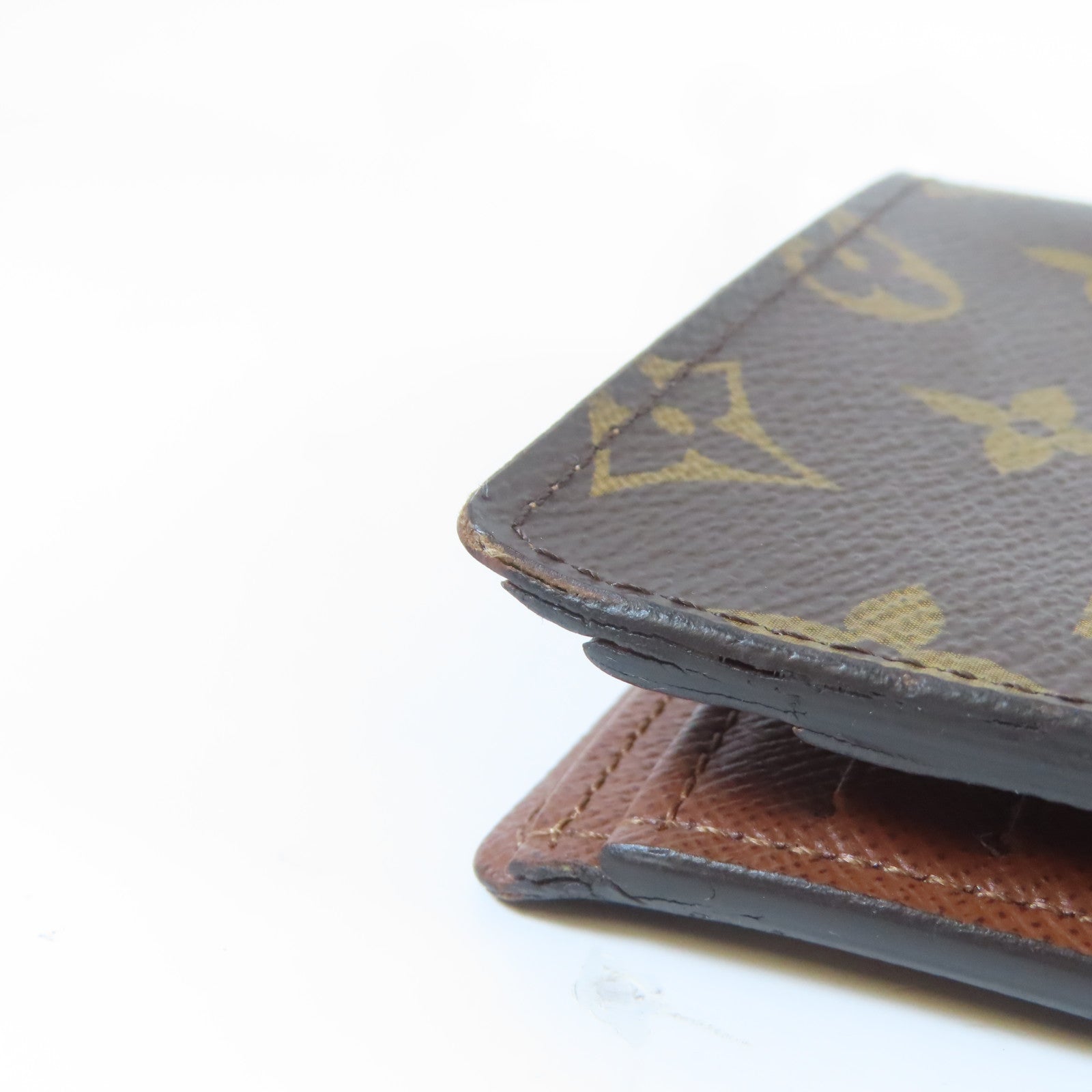 LOUIS VUITTON Monogram Multiple Wallet銀包啡色