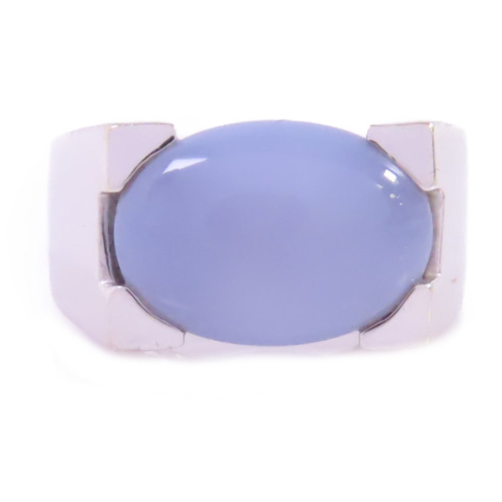 JEWELRY 18K白金/翡翠Jade Ring戒指US#5.25