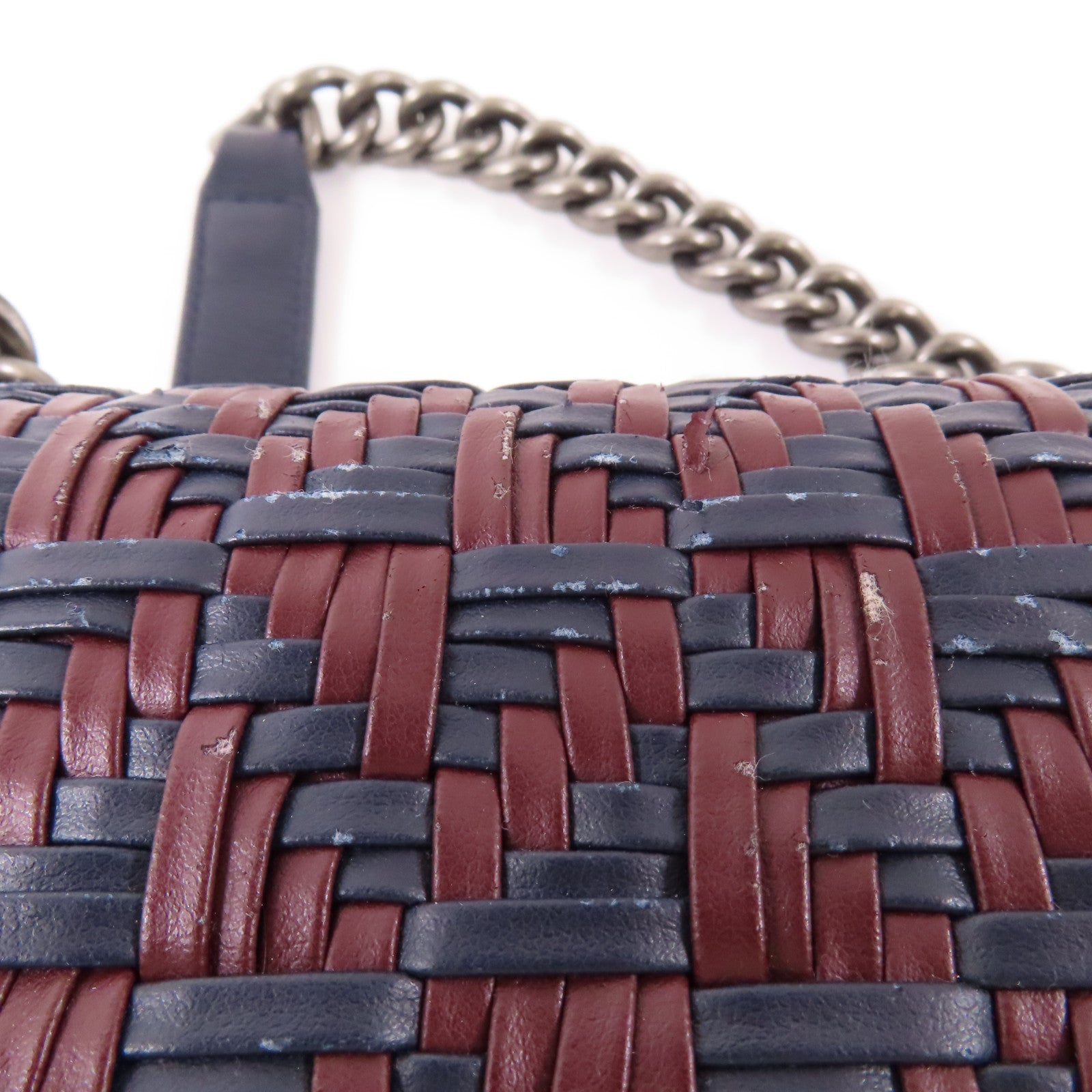 CHANEL 皮革Boy 20鏈帶肩背袋