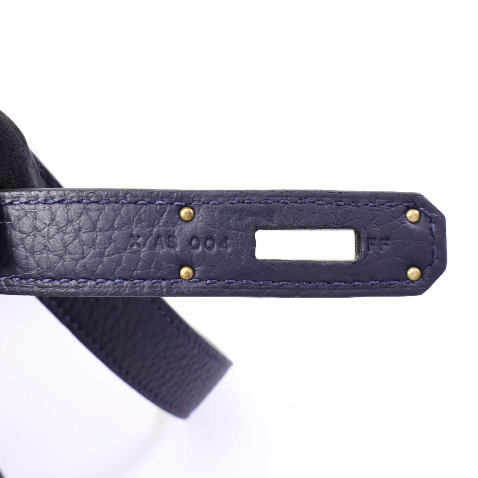 HERMES Clemence皮革Jypsiere 28肩背袋Blue Nuit