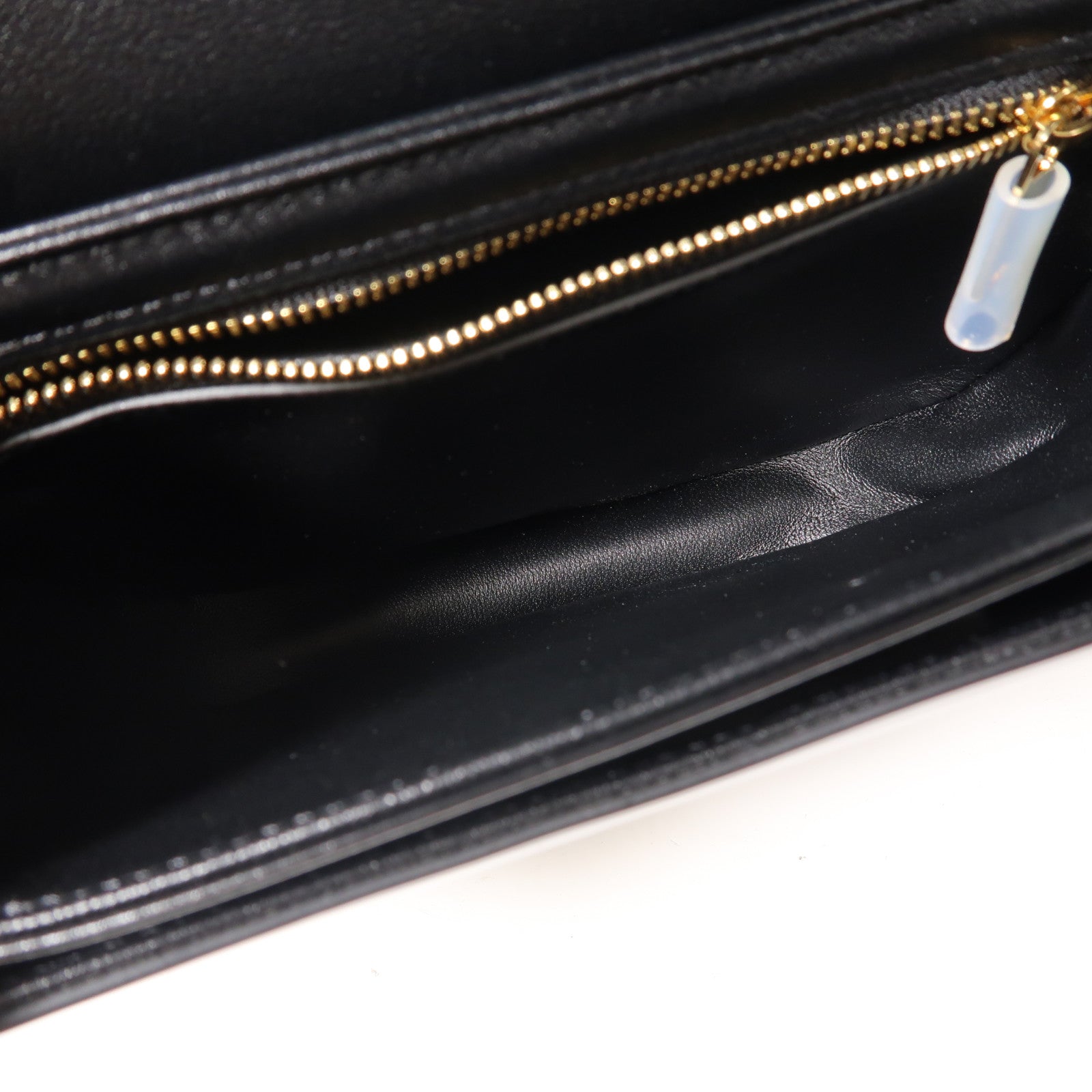 CELINE 牛皮皮革Besace Clea金扣肩背袋黑色