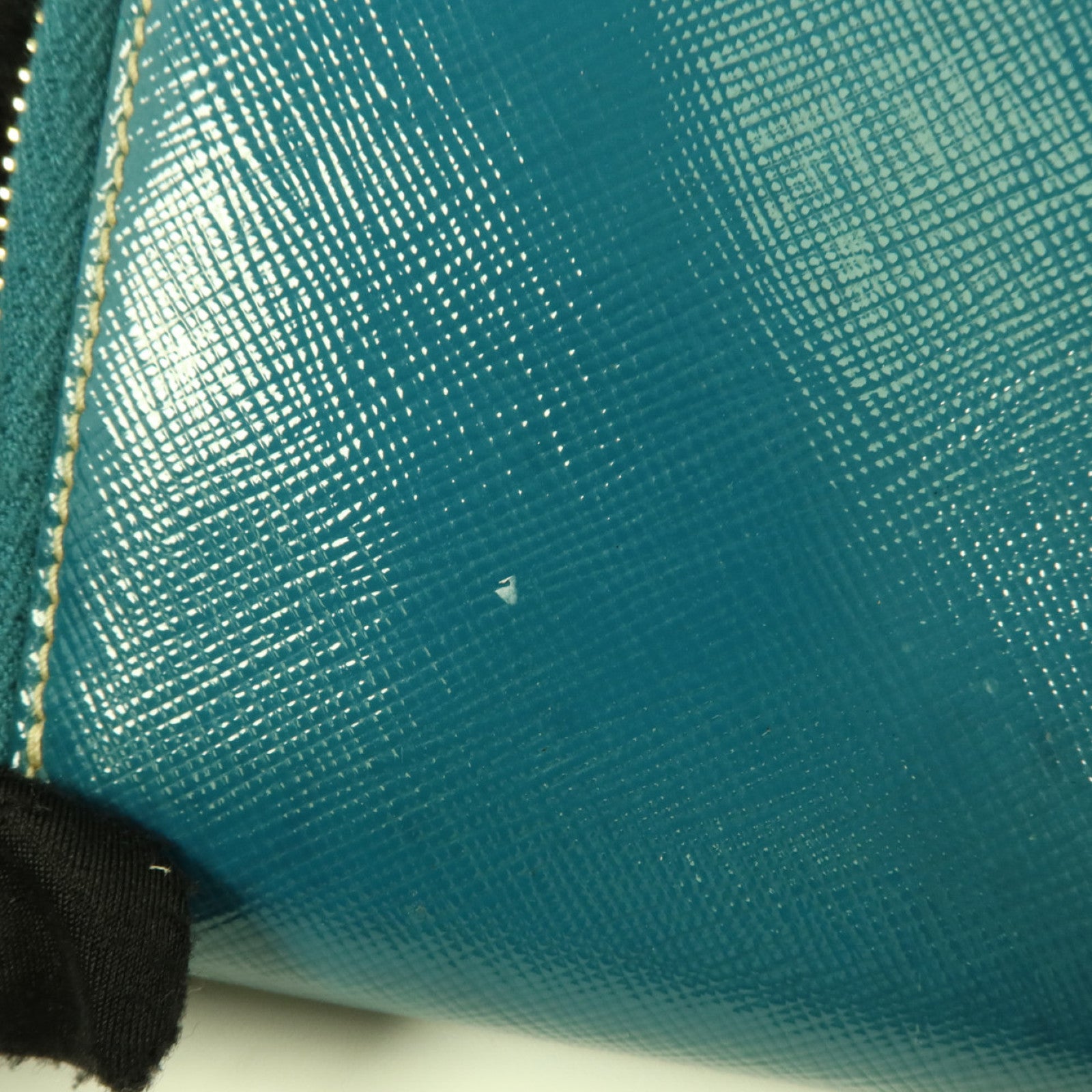 PRADA 漆皮皮革Long Wallet金扣長錢包
